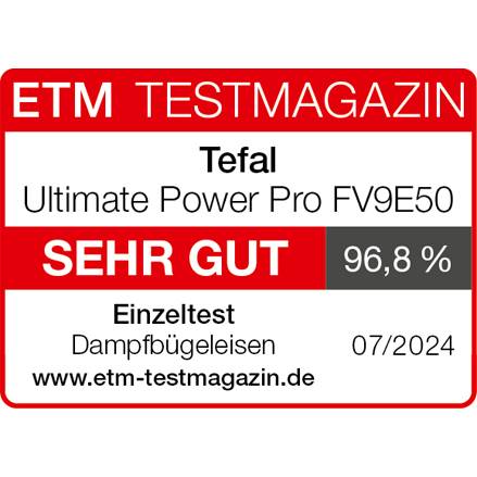 Ultimate Power Pro Dampfbügeleisen FV9E50