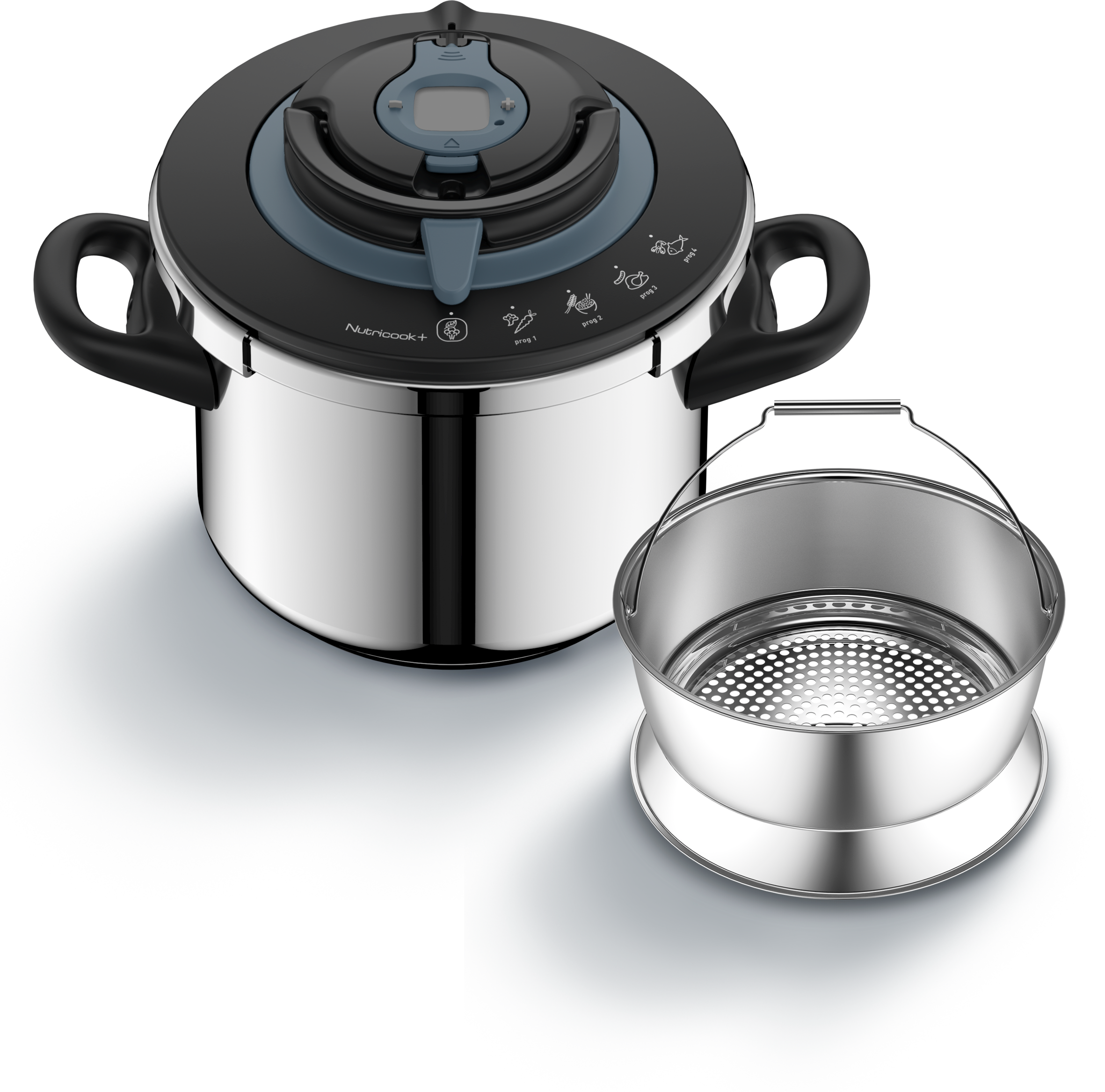 Nutricook Schnellkochtopf 6L mit Korb P4220745