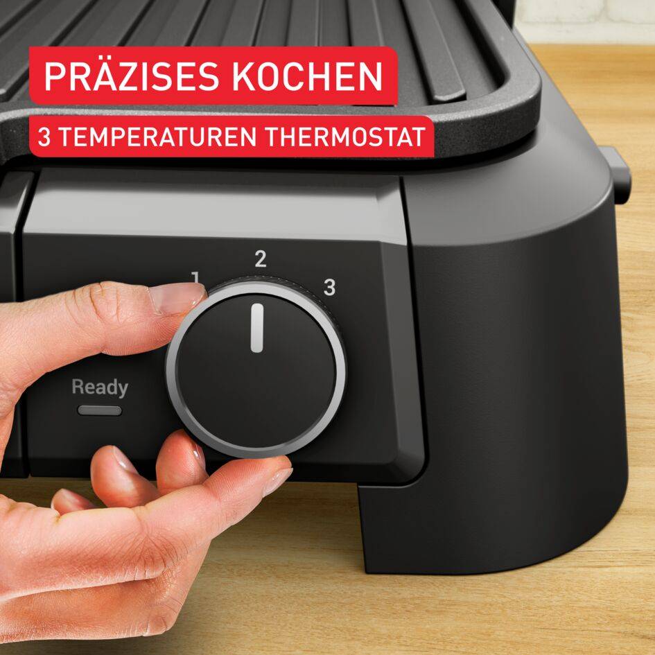 SuperGrill 4in1, Kontaktgrill, Barbecue- & Ofenposition, Plancha