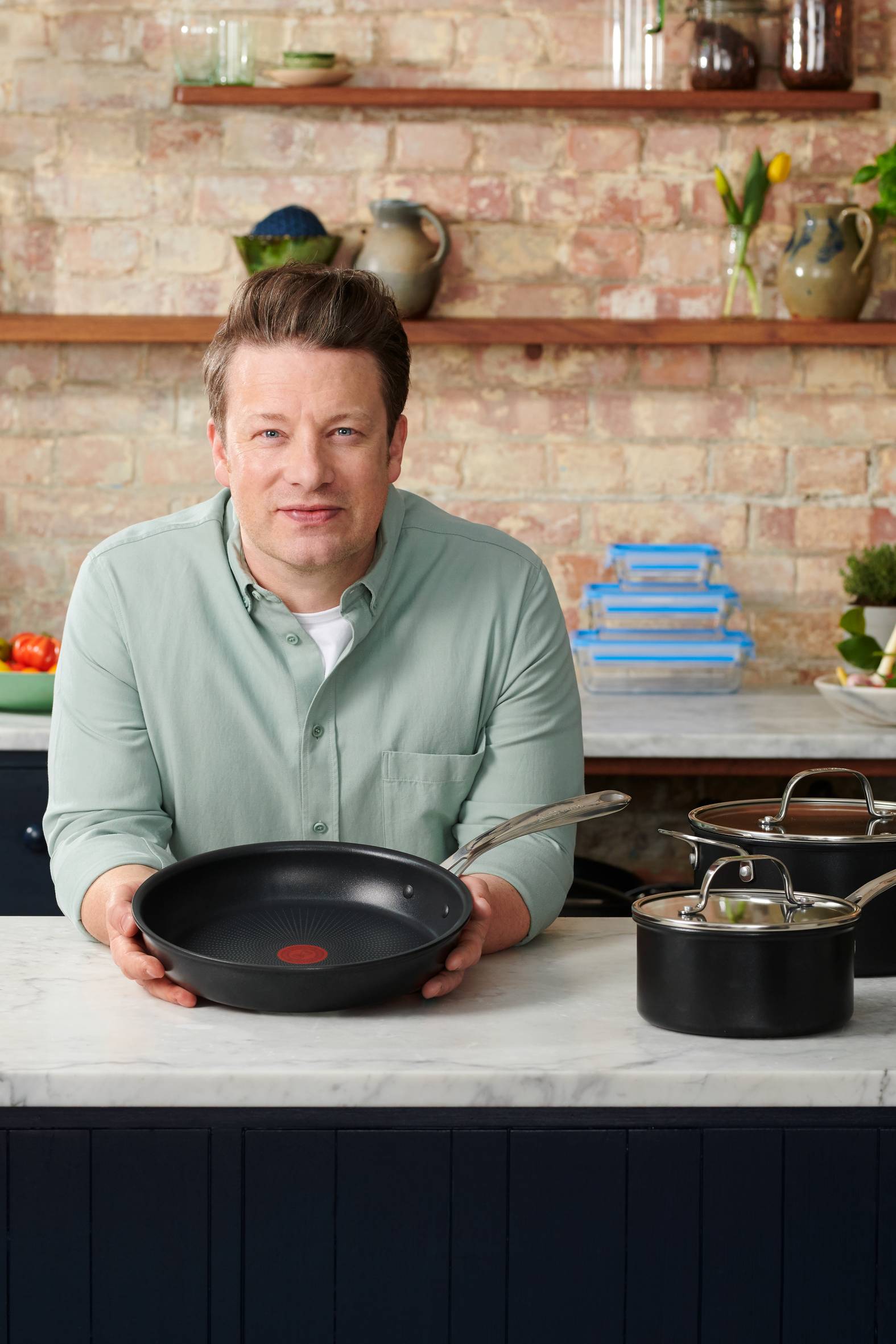 Jamie Oliver by Tefal Home Cook Alu-Servierpfanne 30cm, E01475