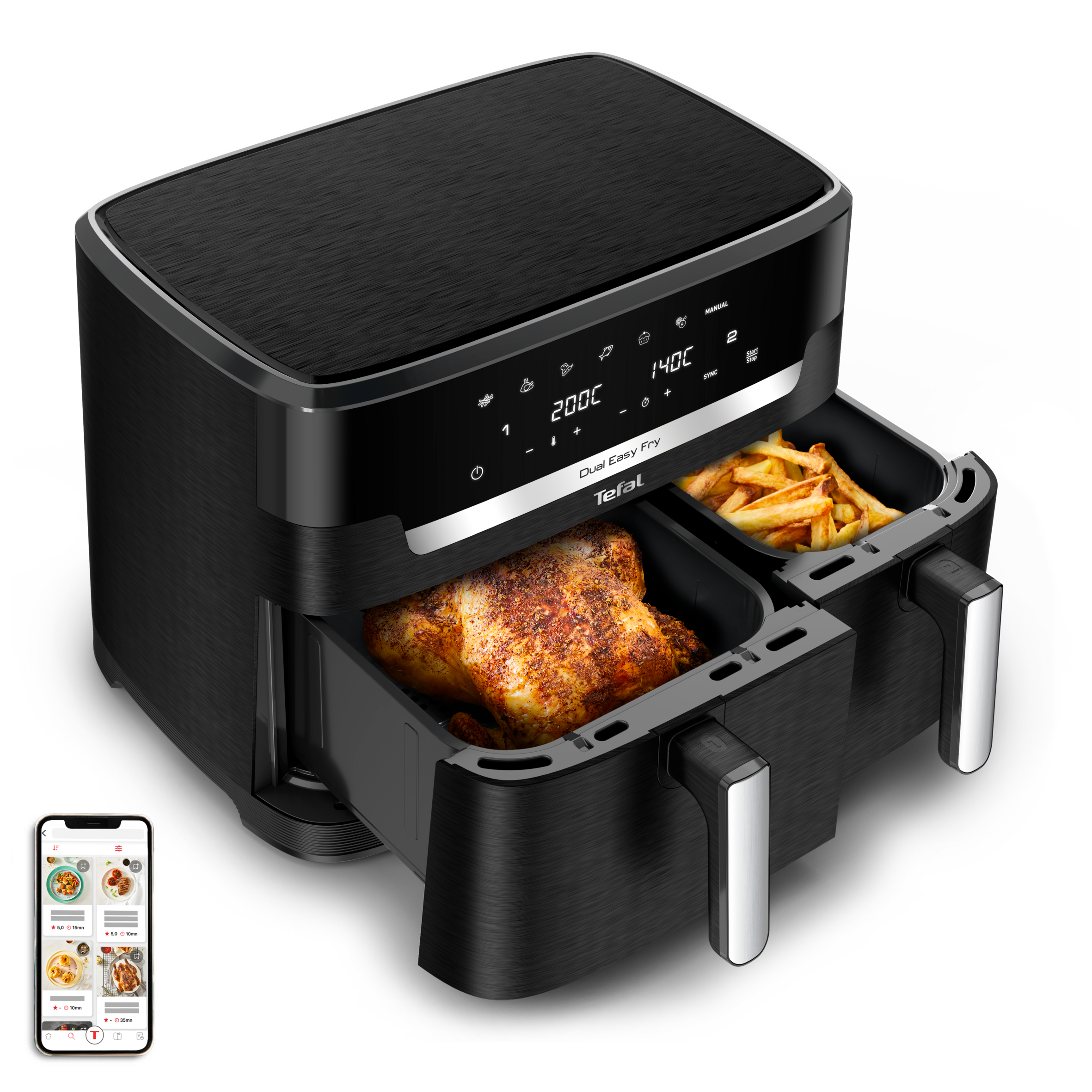 Dual Easy Fry XXL 11L Heißluftfritteuse EY9428