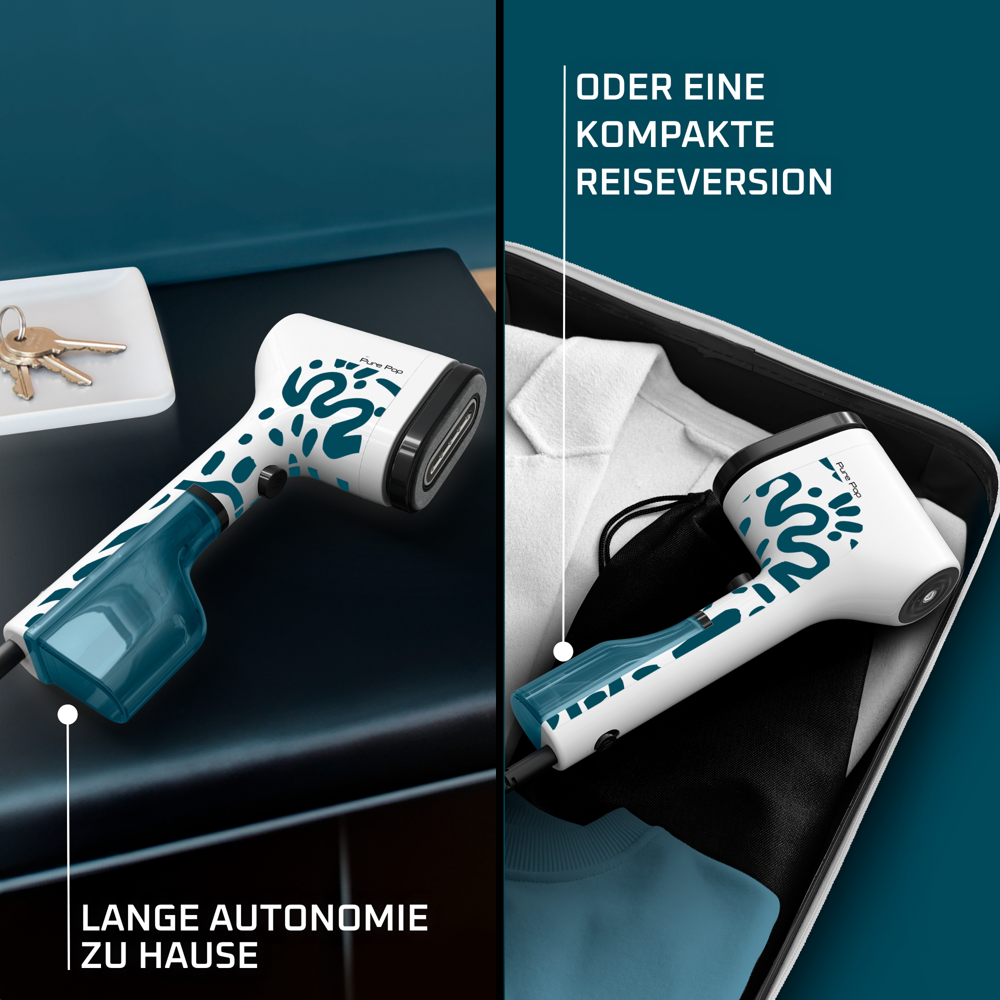 Pure Pop Home & Travel Dampfbürste DT2024