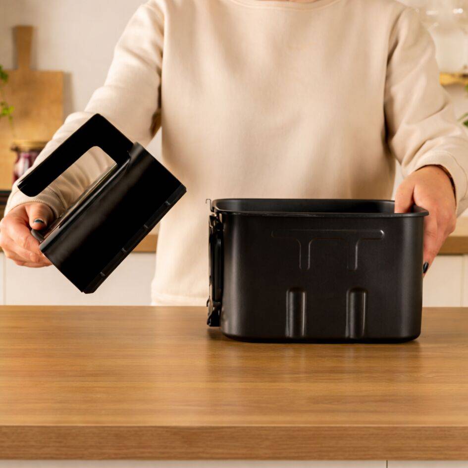 Easy Fry Silence 7L Vision Aufbewahrungsset, zusätzliche Schublade, Gitter und Deckel