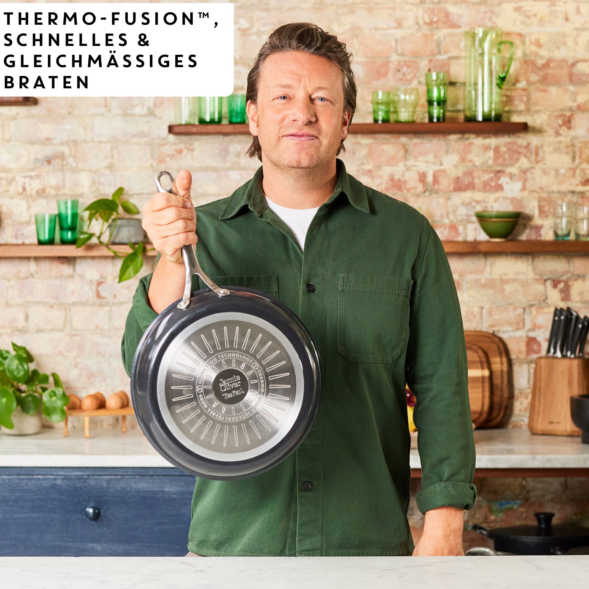 Jamie Oliver by Tefal Enjoy 2-teiliges Keramikpfannen-Set 24/28cm C471S2