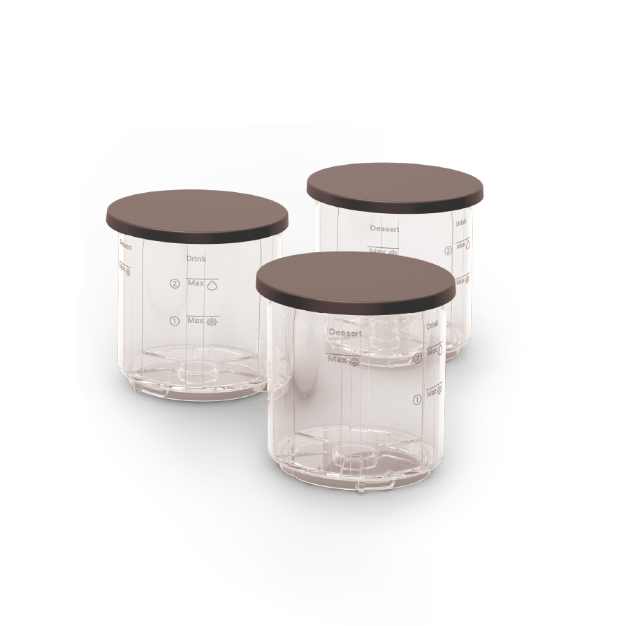 3 Schüsseln à 480 mL mit Deckeln XF60W0F0