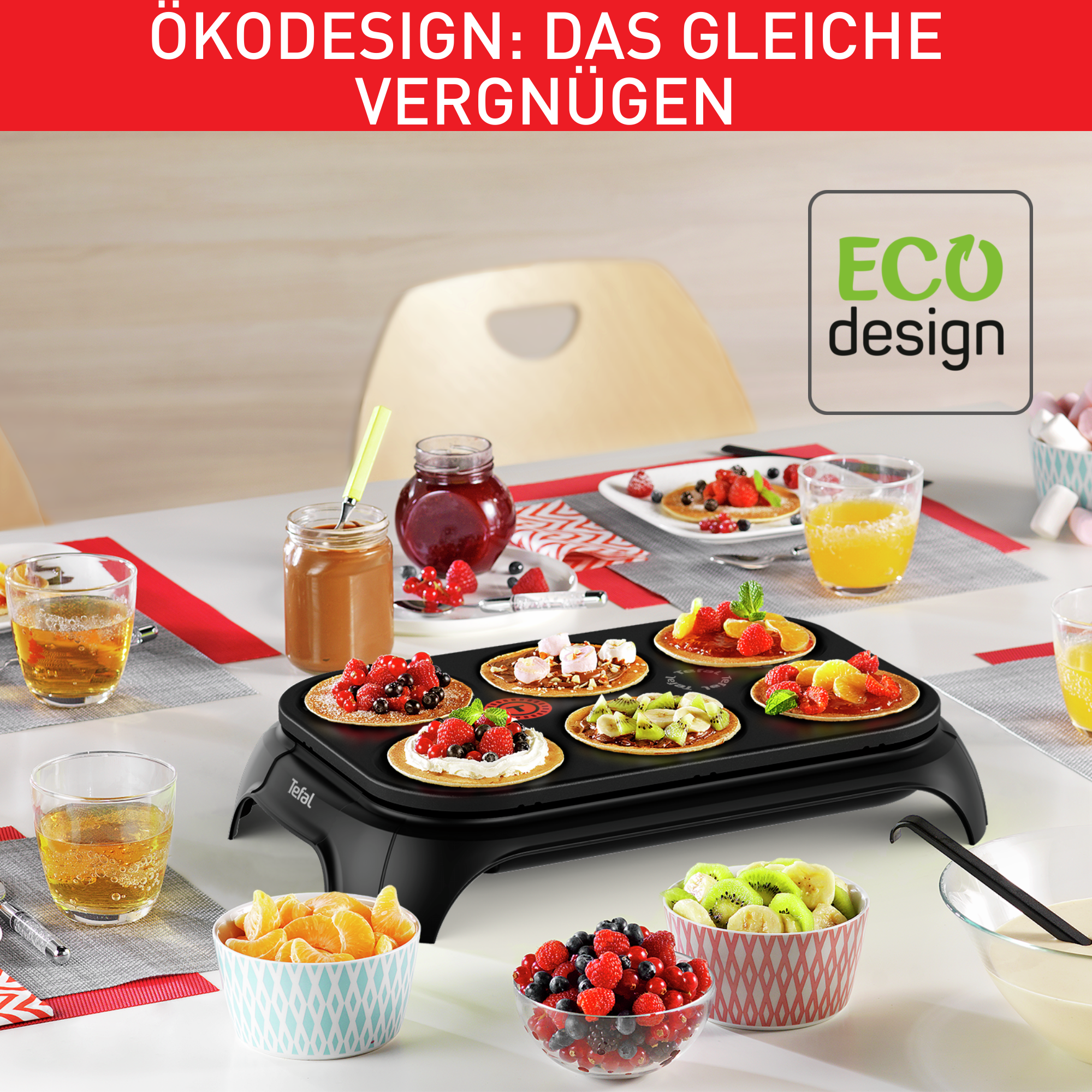Crep'Party Eco Design Crêpe- & Pancake-Maker PY55E8