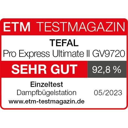 Pro Express Ultimate II Dampfbügelstation GV9720