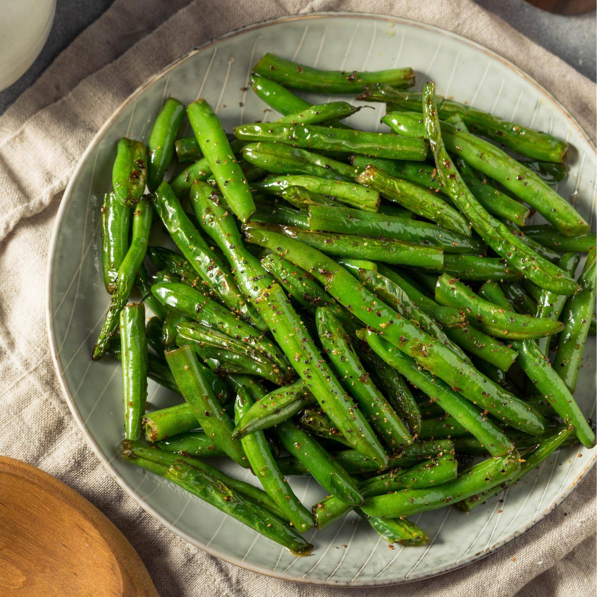 Gewürzte grüne Bohnen - Rezepte Dual EasyFry&Grill | Tefal