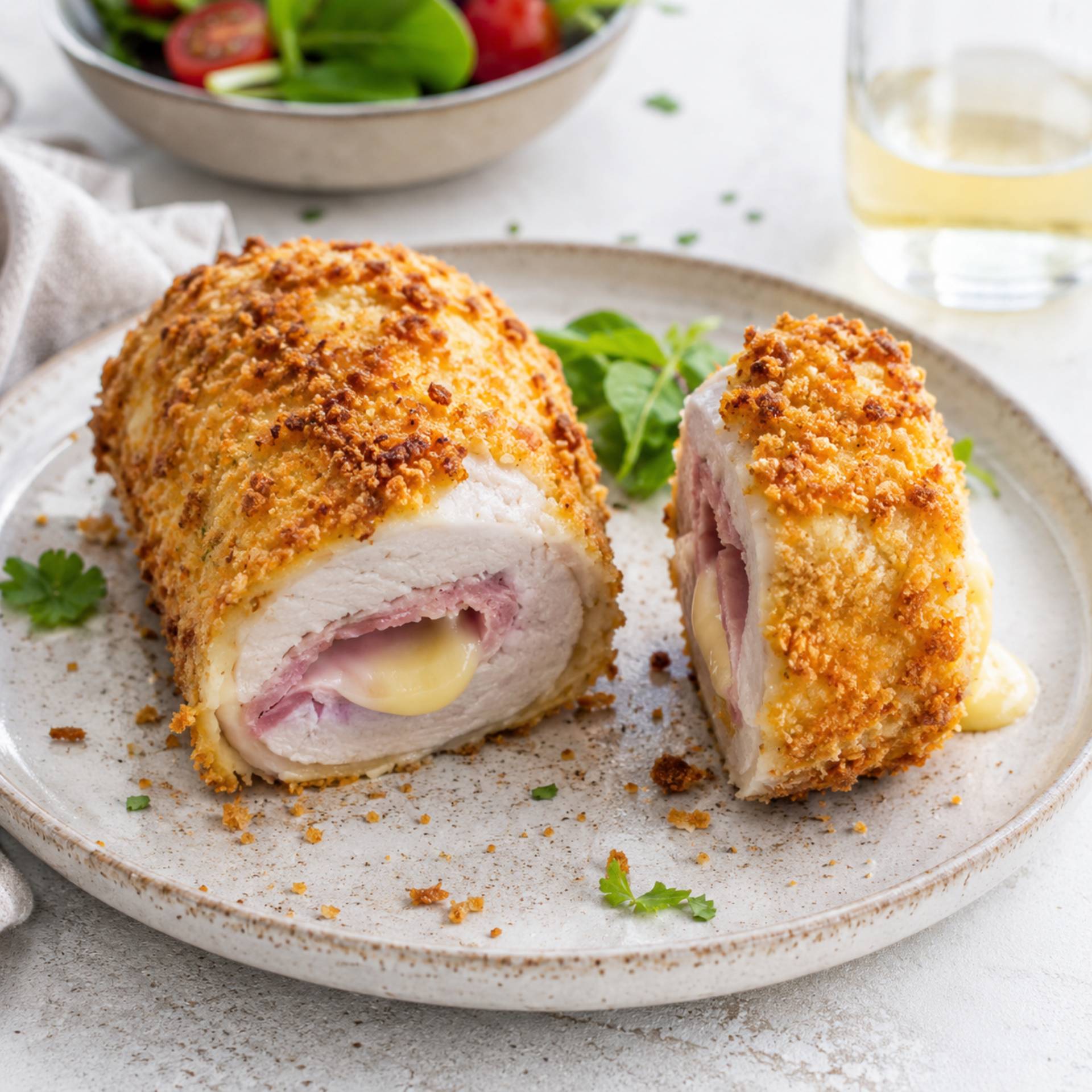 Hähnchen-Cordon-Bleu-Röllchen - Rezepte Crisp&Go 3P | Tefal