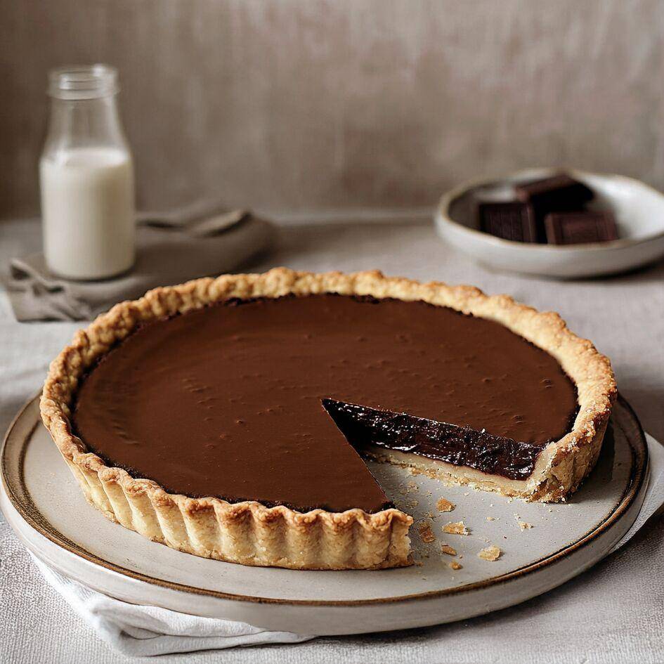 Schokotarte mit gesalzenem Karamell - Rezepte Kitchen Machines Touch/Touch + | Tefal