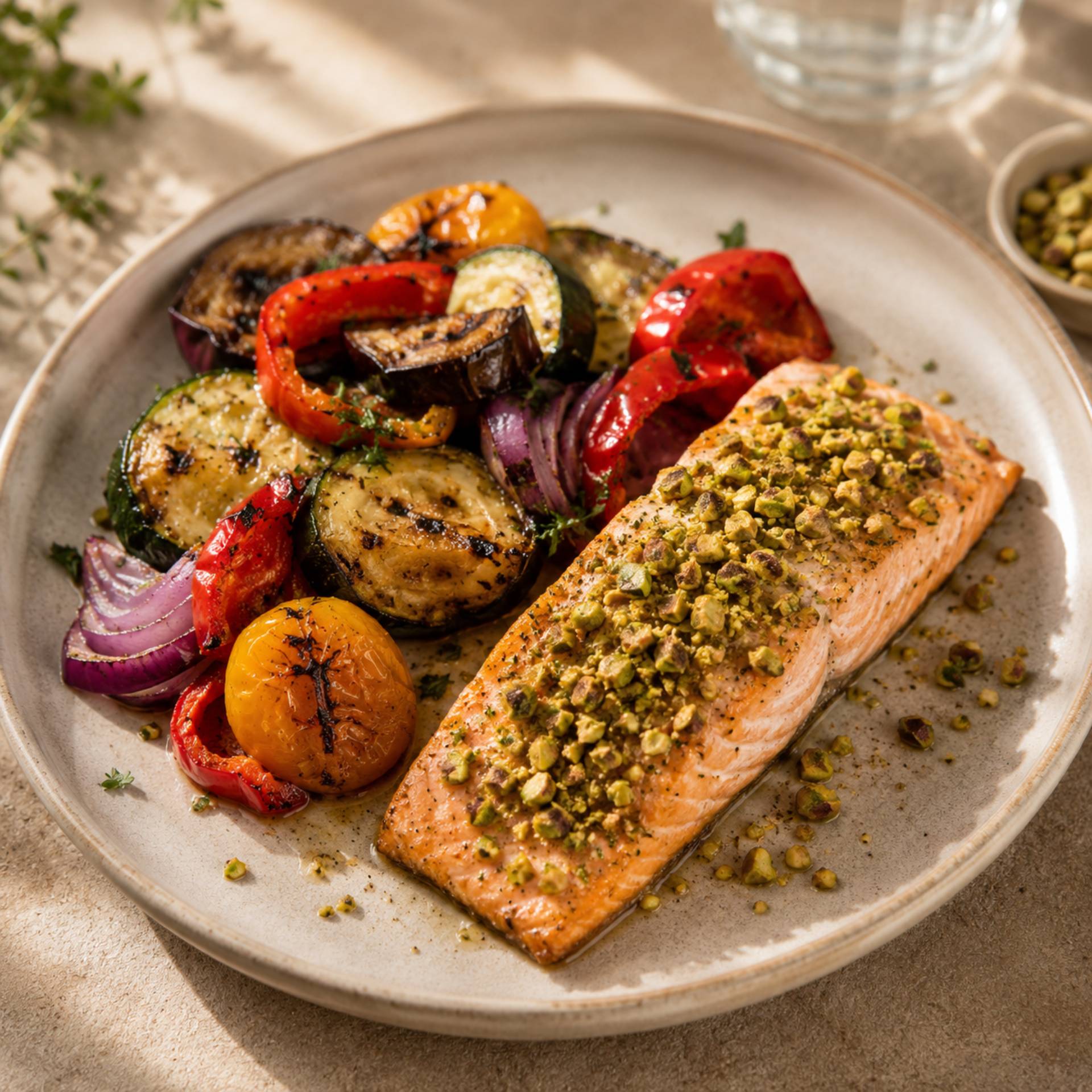 Lachs mit Pistazienkruste - Rezepte Crisp&Go 4P | Tefal