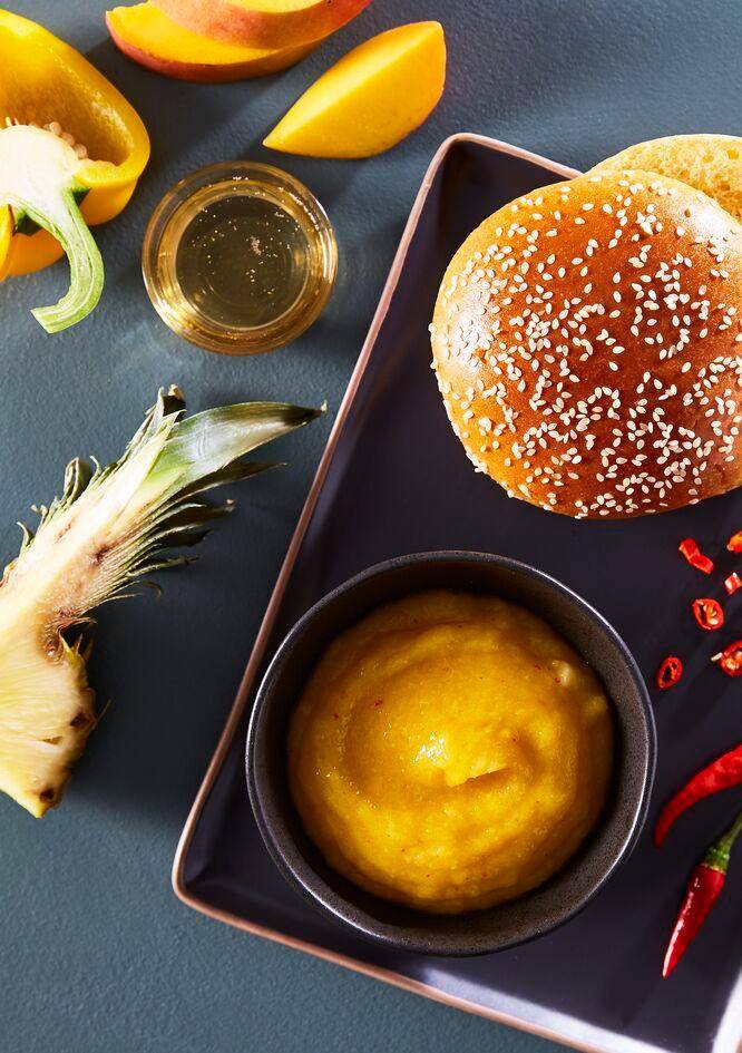 Ananas-Mango-Burger-Ketchup - Rezepte Perfectmix Cook | Tefal