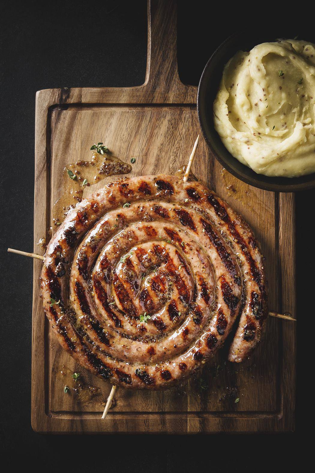 Gegrillte Wurst in Senf - Rezepte OptiGrill | Tefal