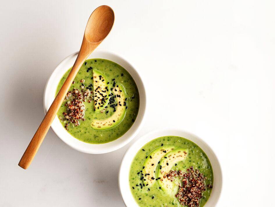 *Iced avocado velouté with coconut milk and lime - Rezepte Blend up | Tefal