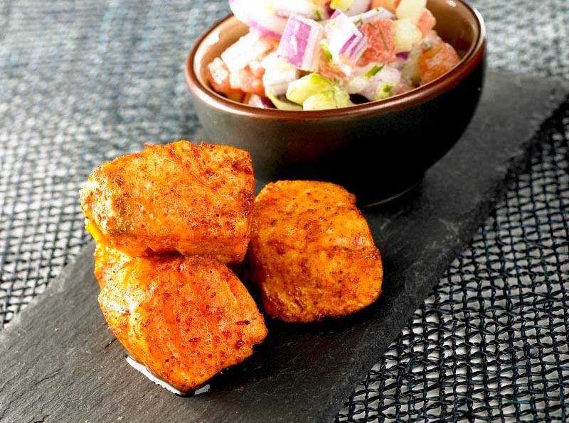 Tandoori-Lachs und erfrischende Raita - Rezepte Actifry Original 1kg | Tefal