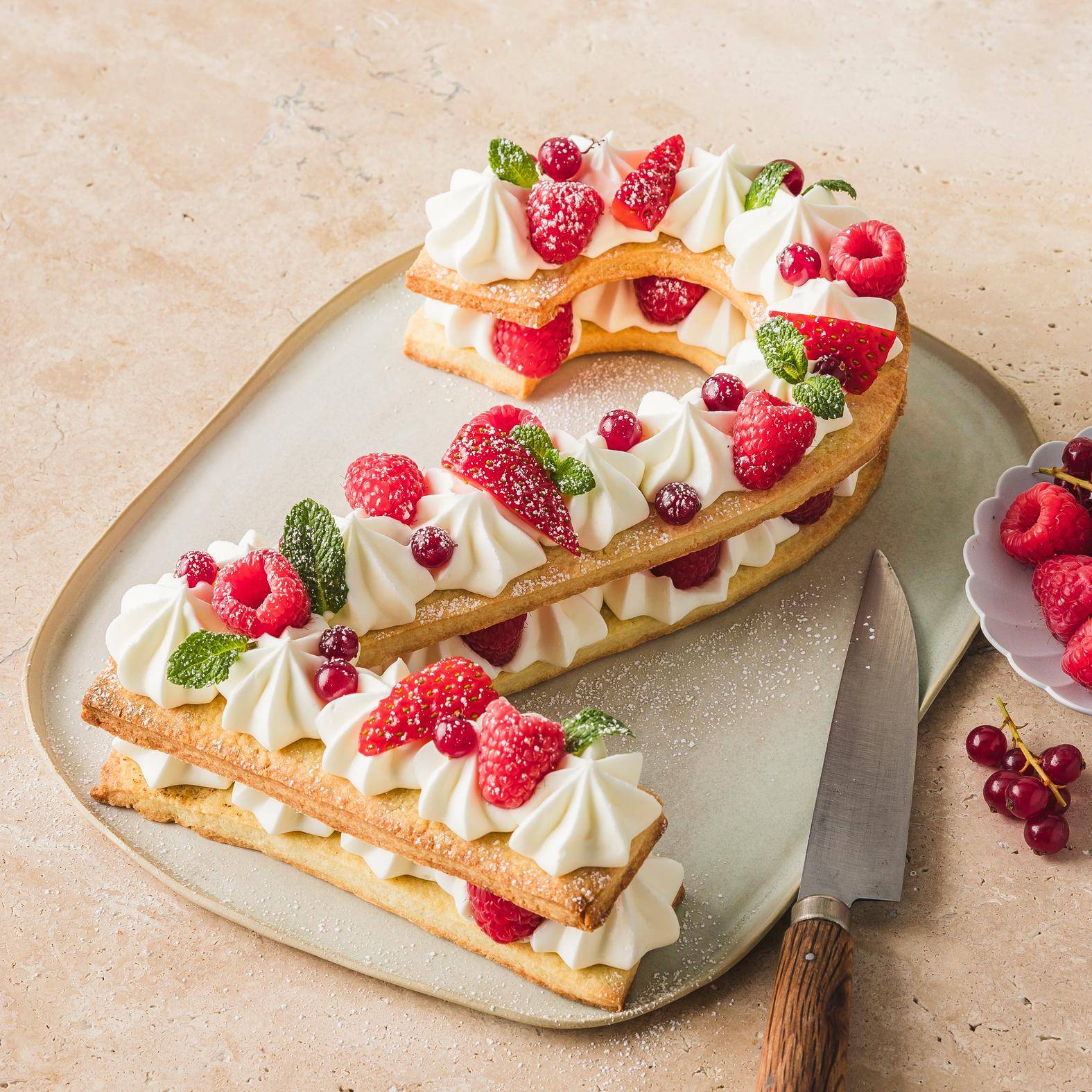 Geburtstagstorte „Zahlentorte“ - Rezepte Kitchen Machines Touch/Touch + | Tefal