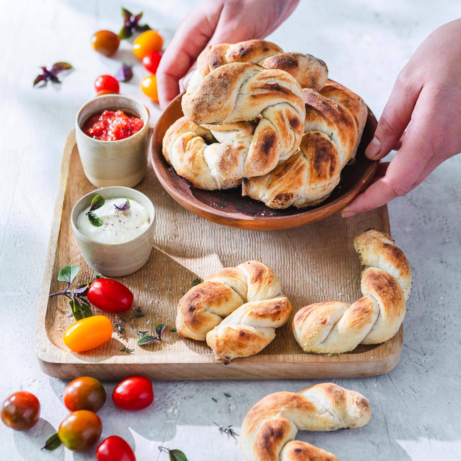 Gedrehte Ciabatta-Brotstangen - Rezepte Pizza Pronto | Tefal