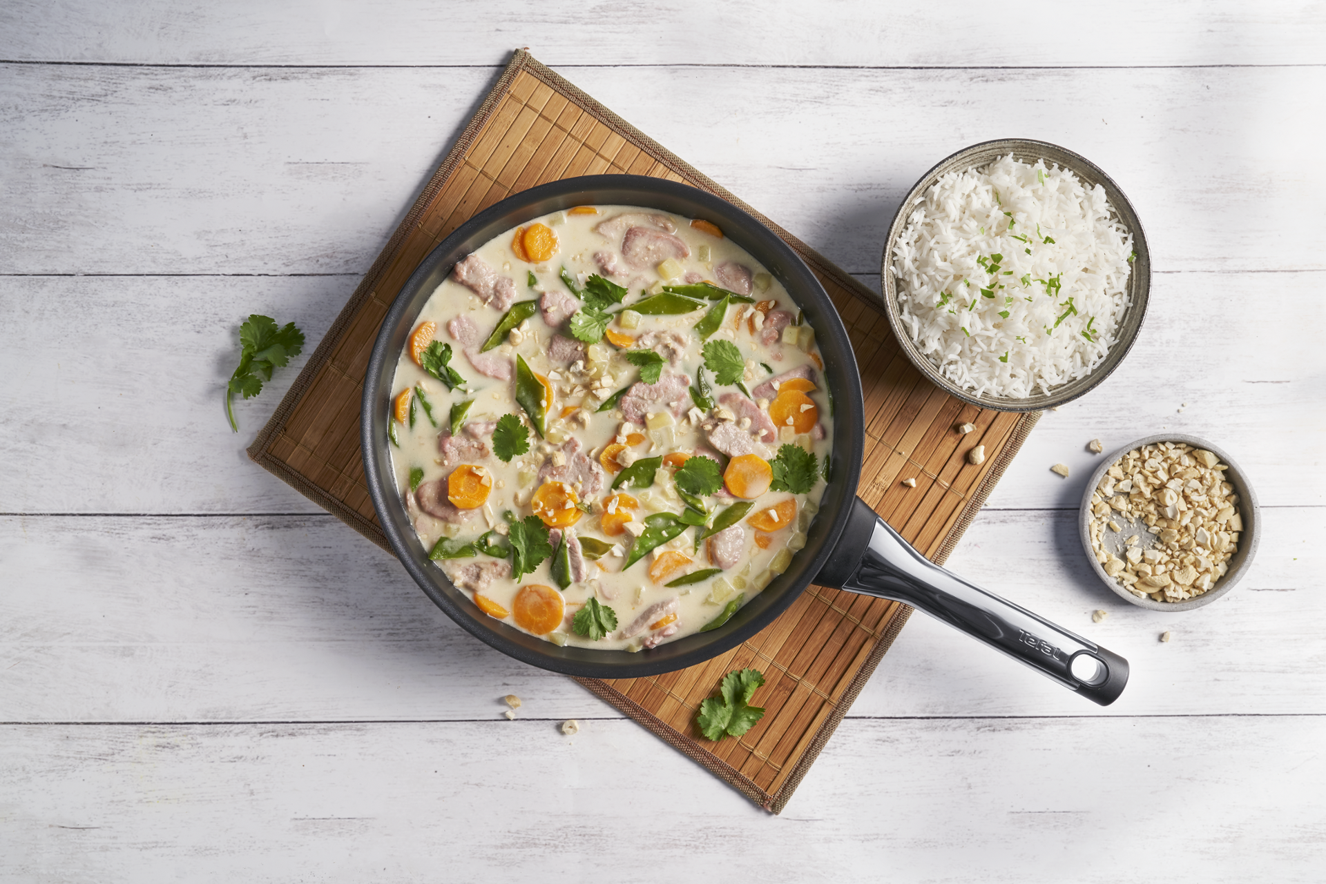Geschabtes Schweinefilet Tom Kha Style - Rezepte Pfannen & Töpfe | Tefal