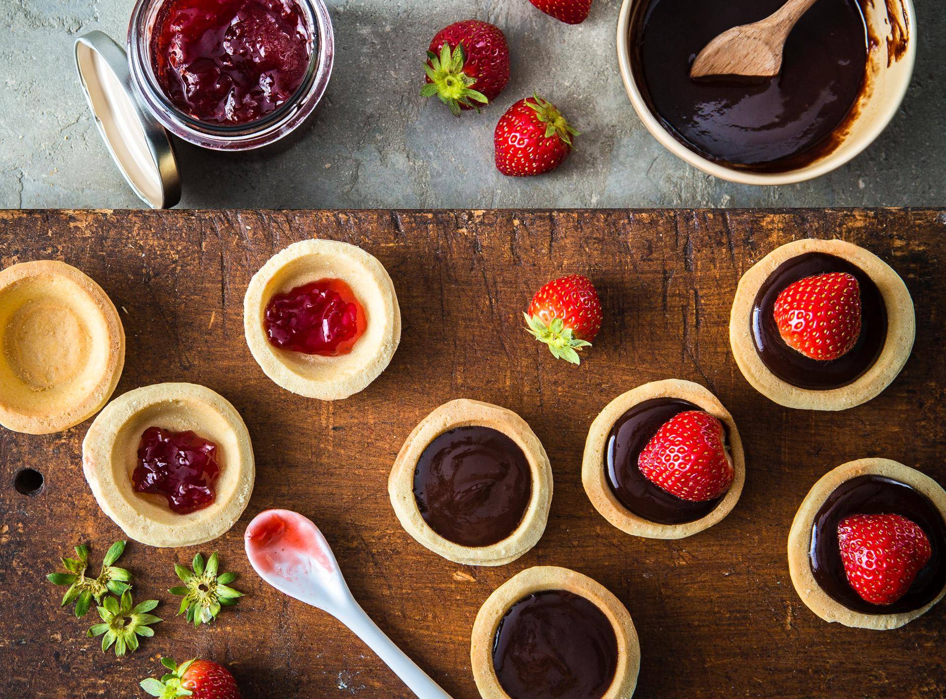 Erdbeer-Schoko-Törtchen - Rezepte Cake Factory | Tefal