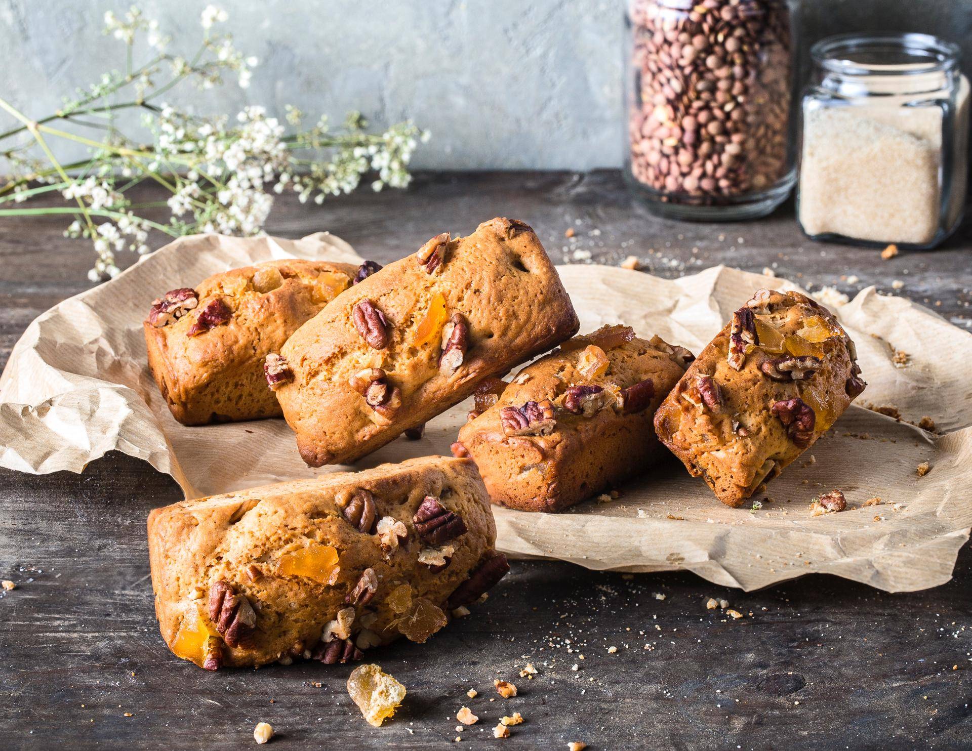 Ingwer-Pekannuss-Cupcakes - Rezepte Cake Factory | Tefal