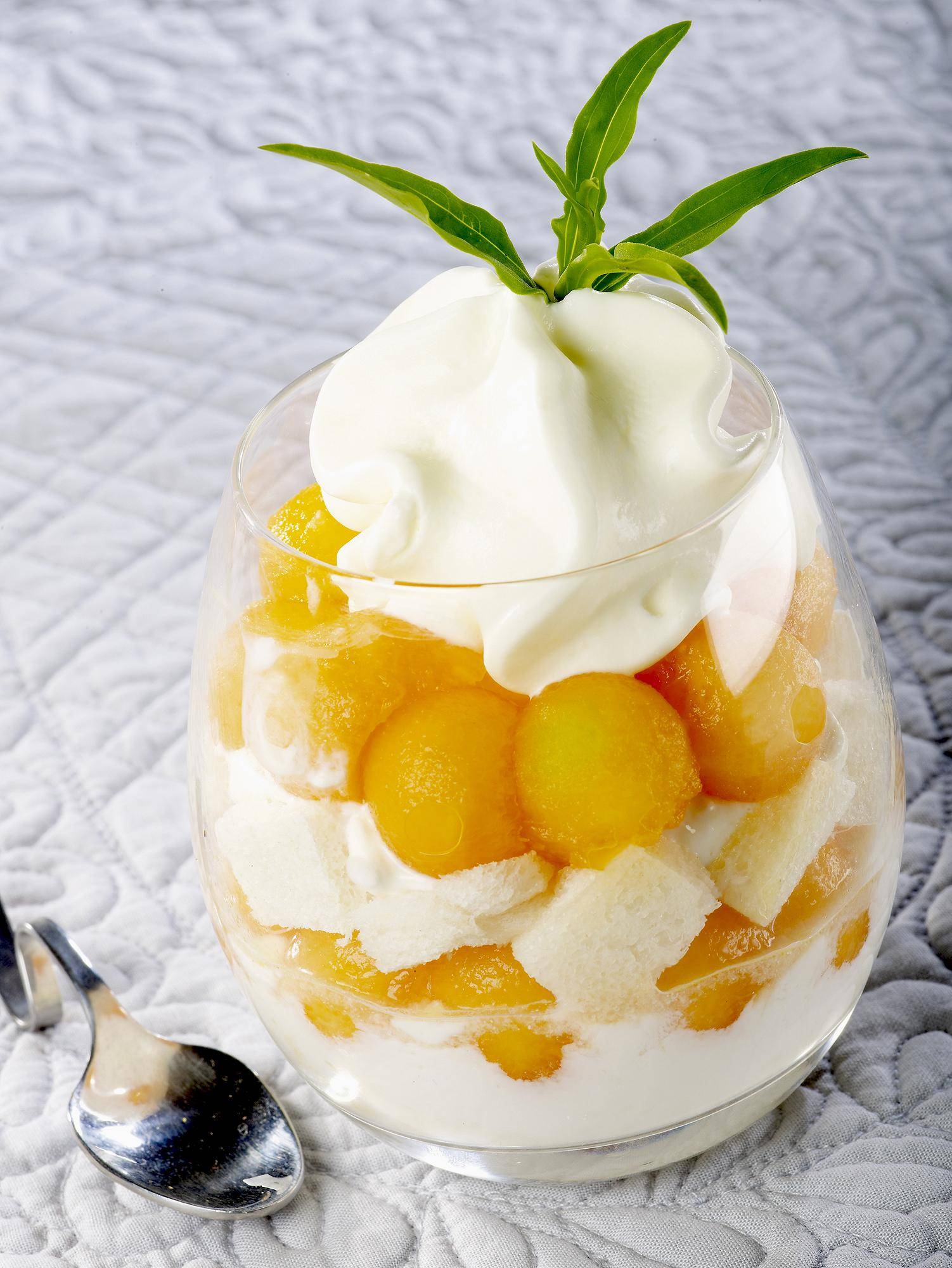 Melonen-Trifle mit Verbene - Rezepte Actifry Express 1kg | Tefal