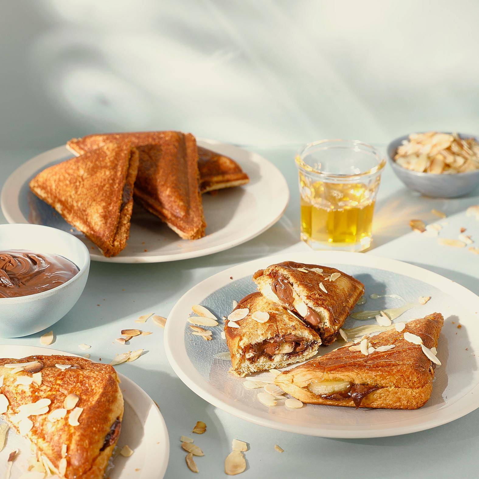 Getoastetes Brioche-Sandwich mit Banane und Schokolade - Rezepte Snack Collection MECHANICAL | Tefal