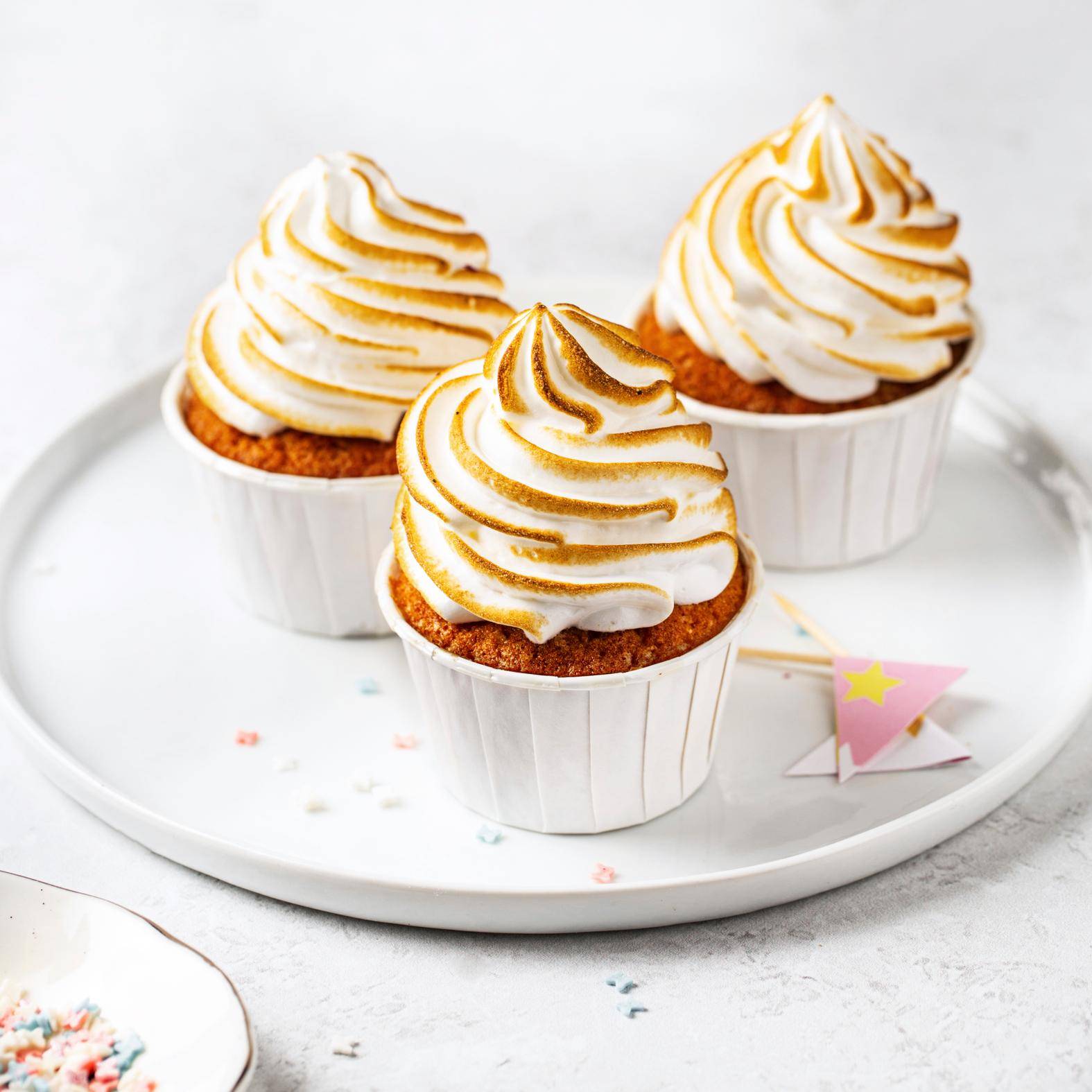 Cupcakes mit Baiser - Rezepte Kitchen Machines Touch/Touch + | Tefal