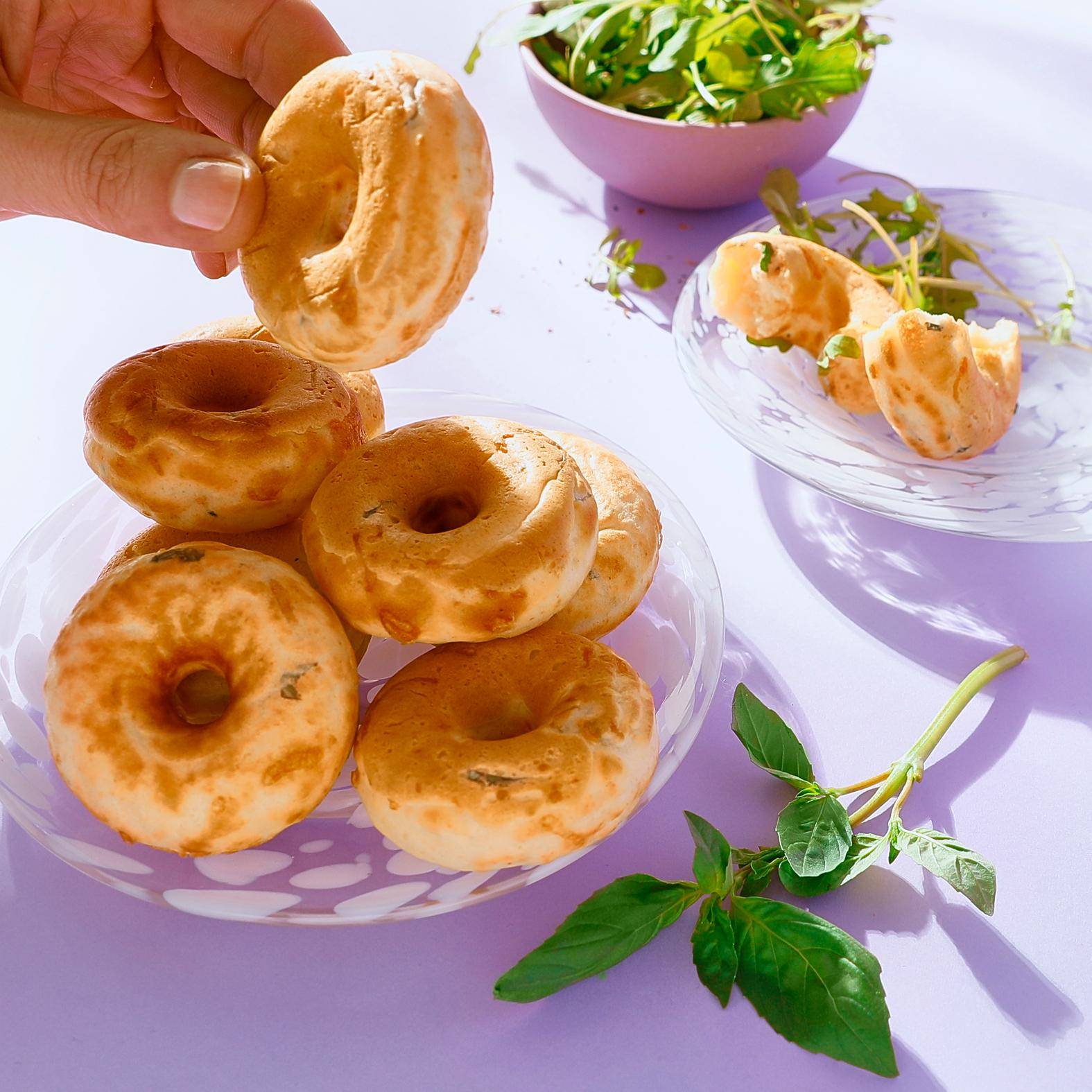 Herzhafte Käse-Kräuter-Donuts - Rezepte Snack Collection MECHANICAL | Tefal