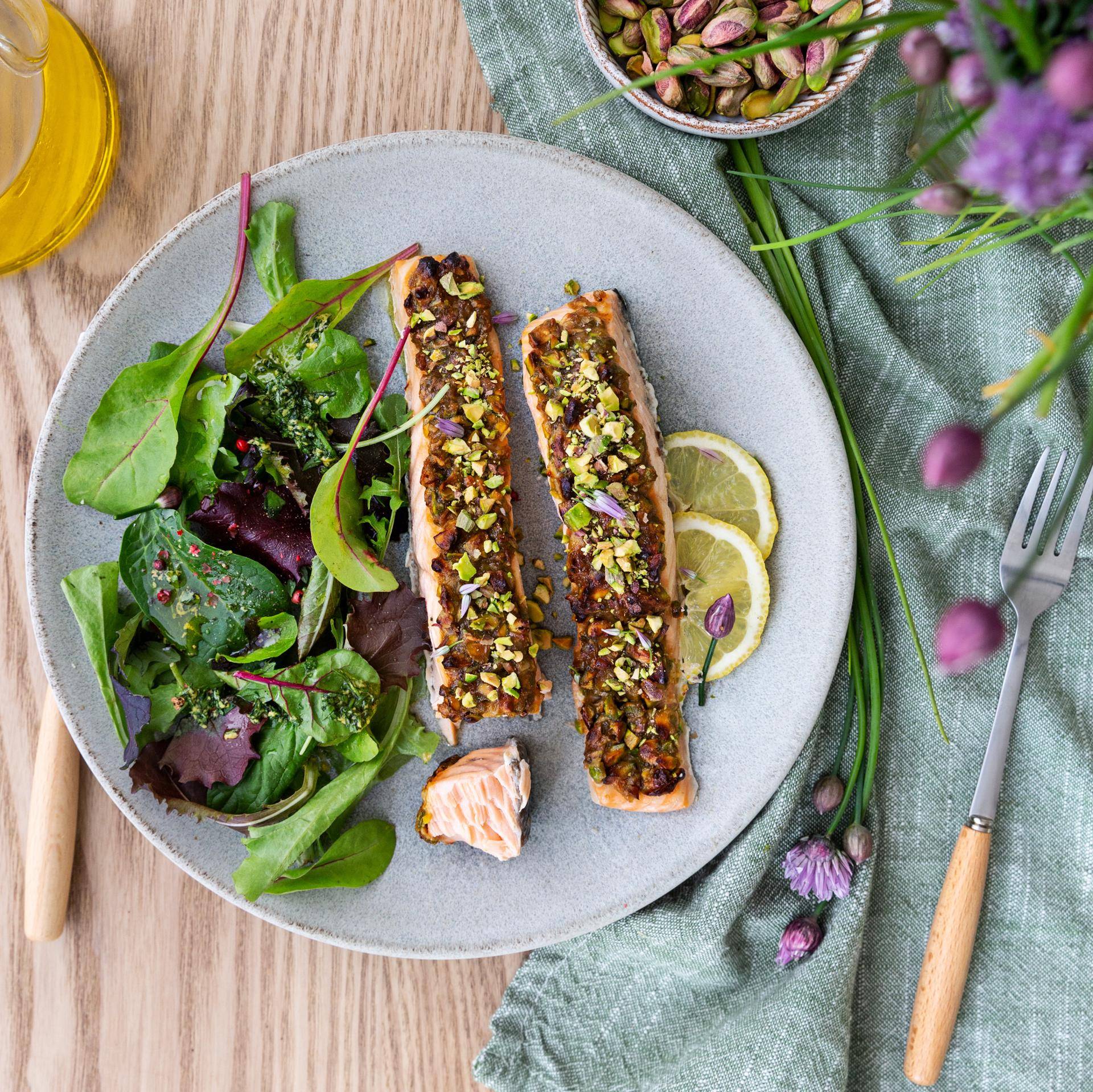 Lachs in Pistazienkruste - Rezepte EASY FRY GRILL & STEAM 3 in 1 | Tefal