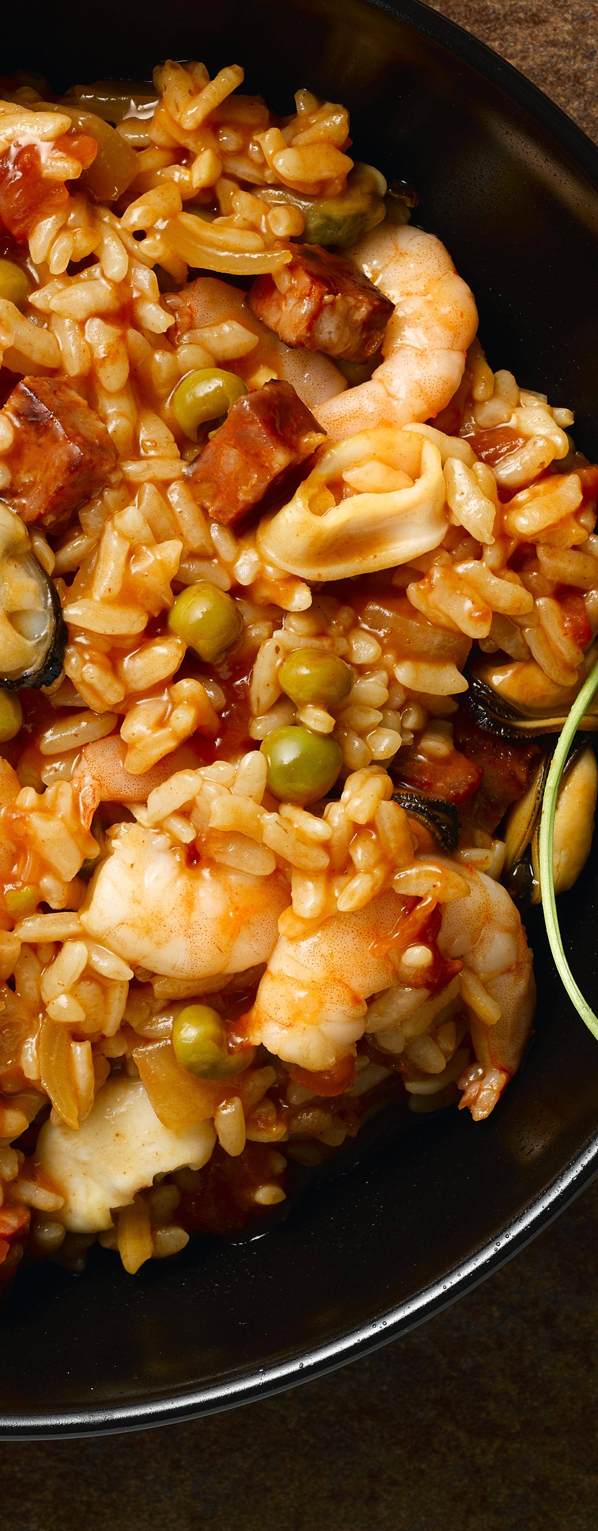 Einfache Paella mit Meeresfrüchten - Rezepte | Tefal