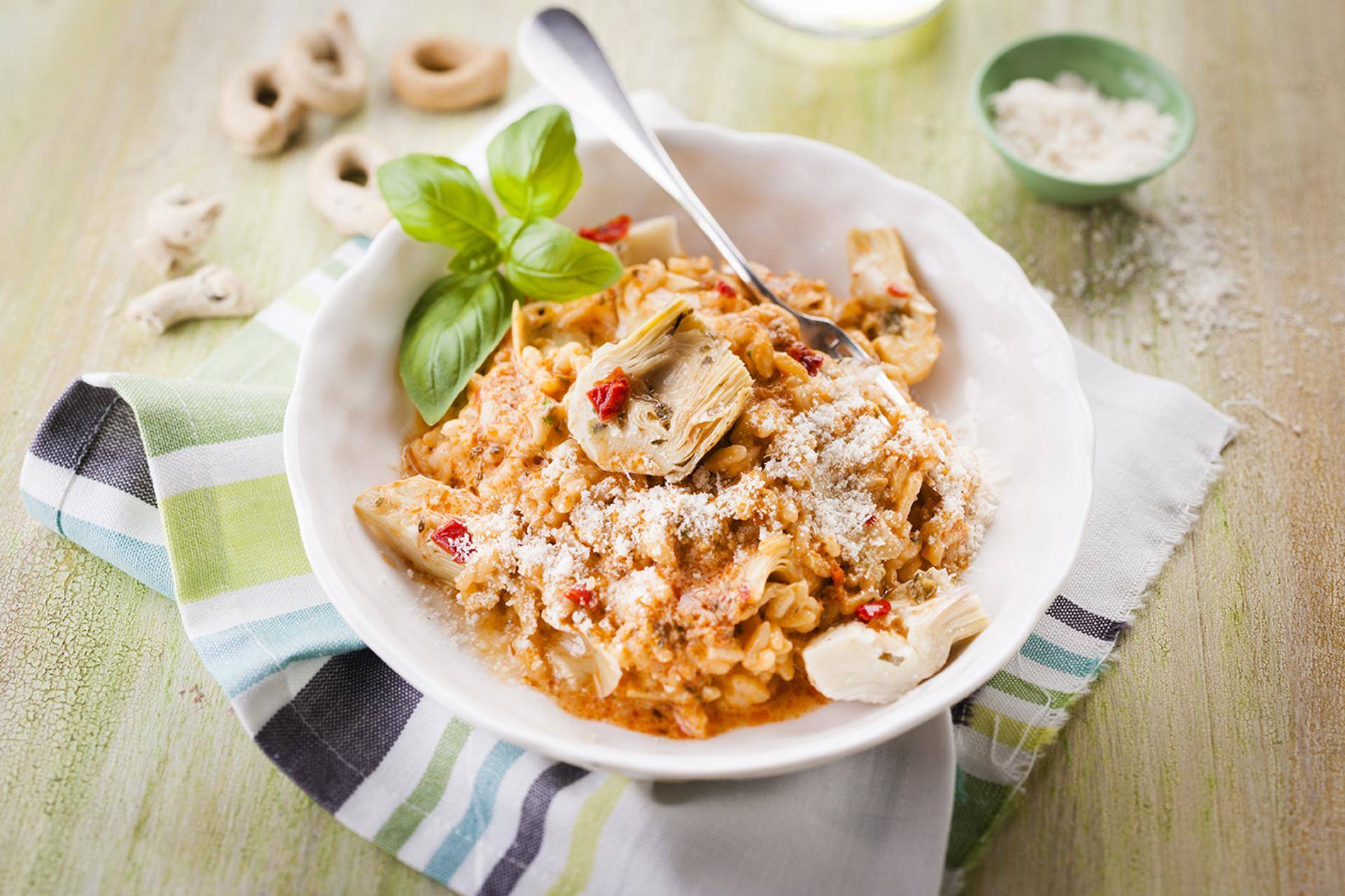 Risotto mit Artischocken und rotem Pesto - Rezepte Turbo Cuisine | Tefal