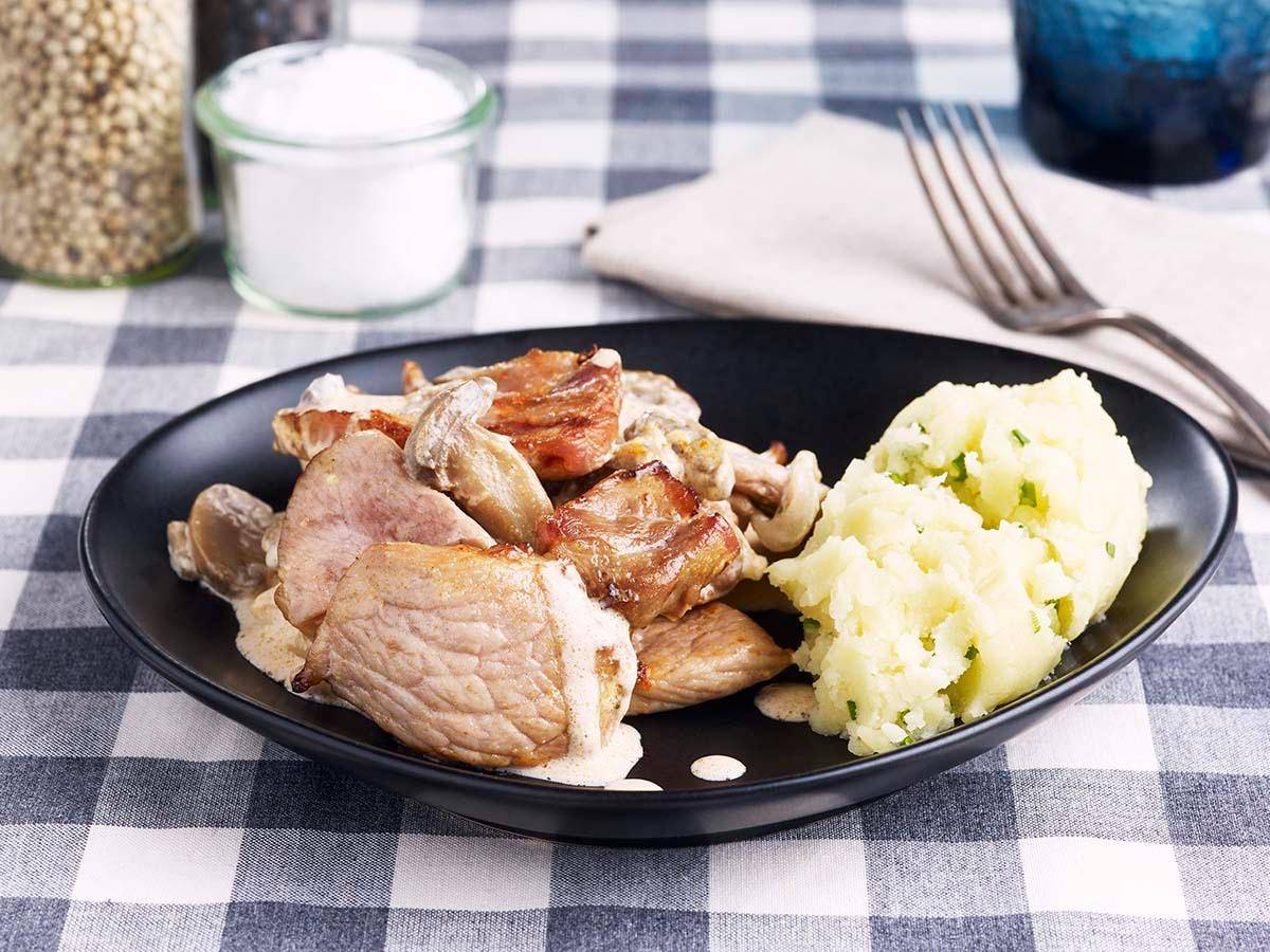 Paprika-Rahm-Geschnetzeltes vom Schwein - Rezepte Actifry Express XL | Tefal
