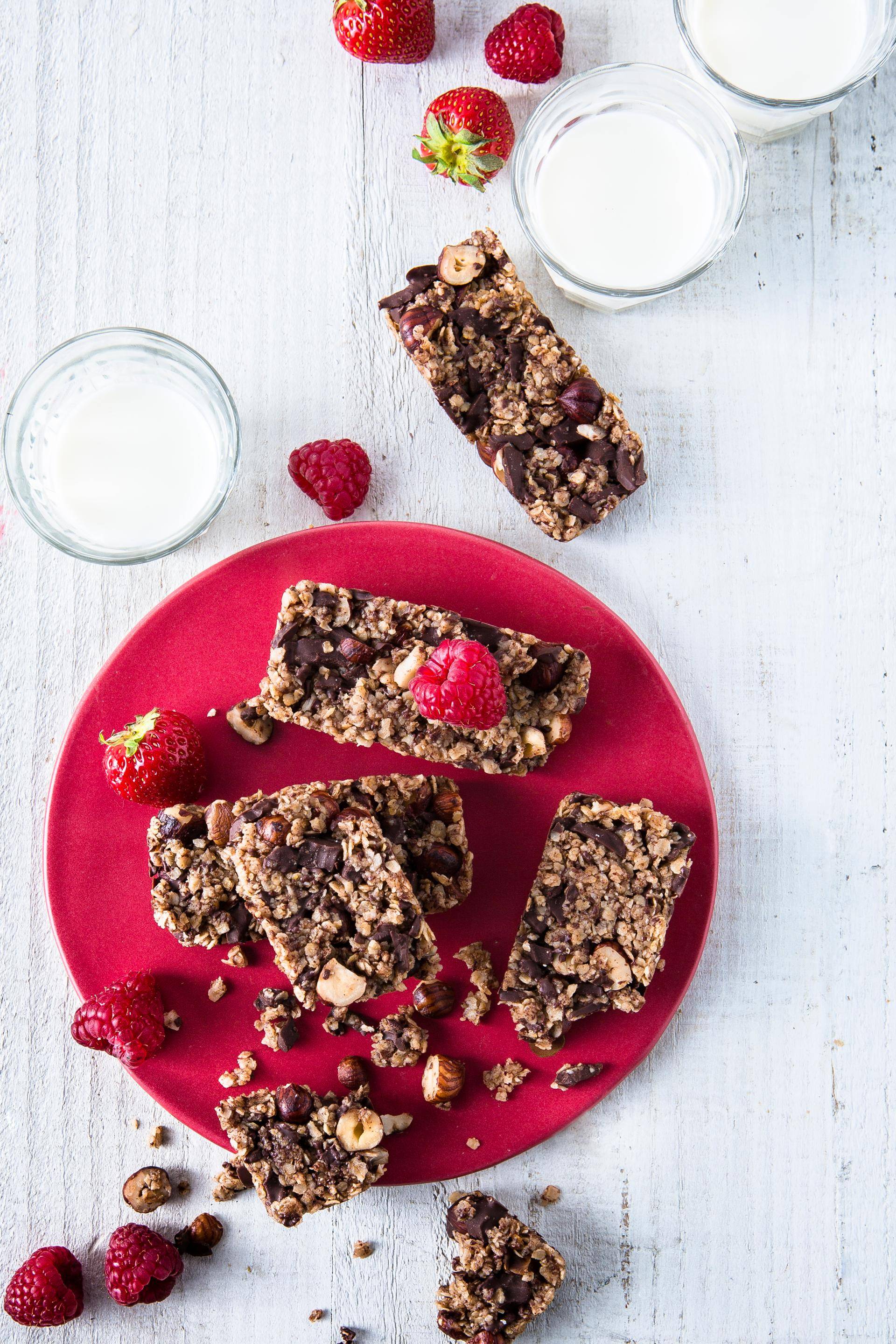Haselnuss- und Schoko-Müsliriegel - Rezepte Cake Factory | Tefal