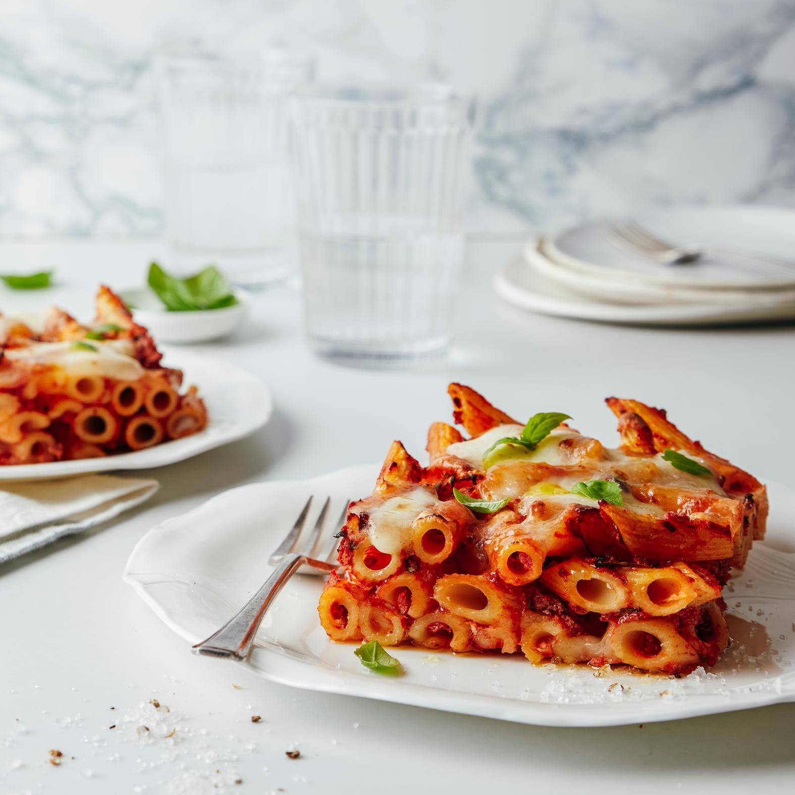 Mozzarella-Nudelauflauf - Rezepte OptiGrill 4in1 | Tefal