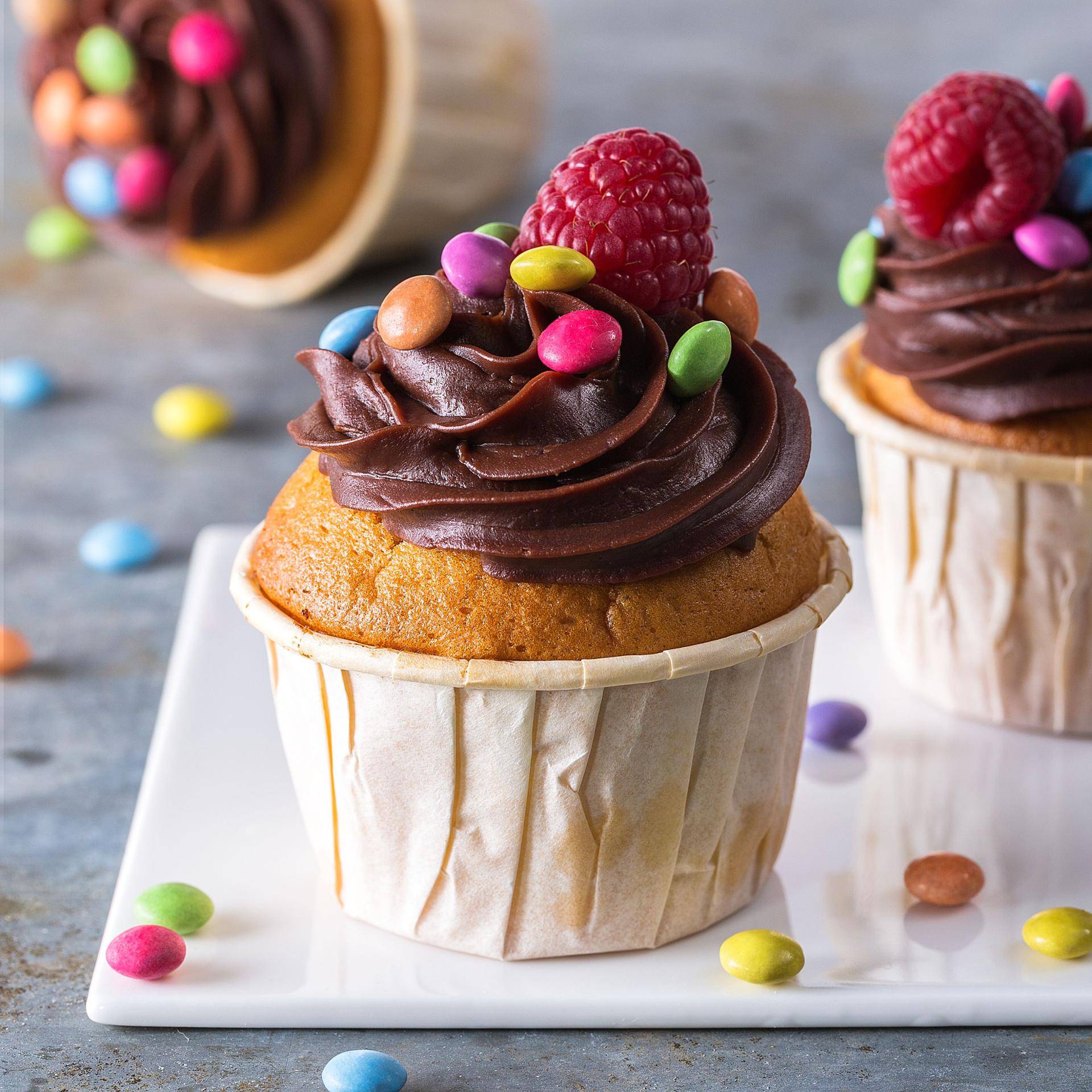Himbeermuffins mit Smarties® - Rezepte undefined | Tefal