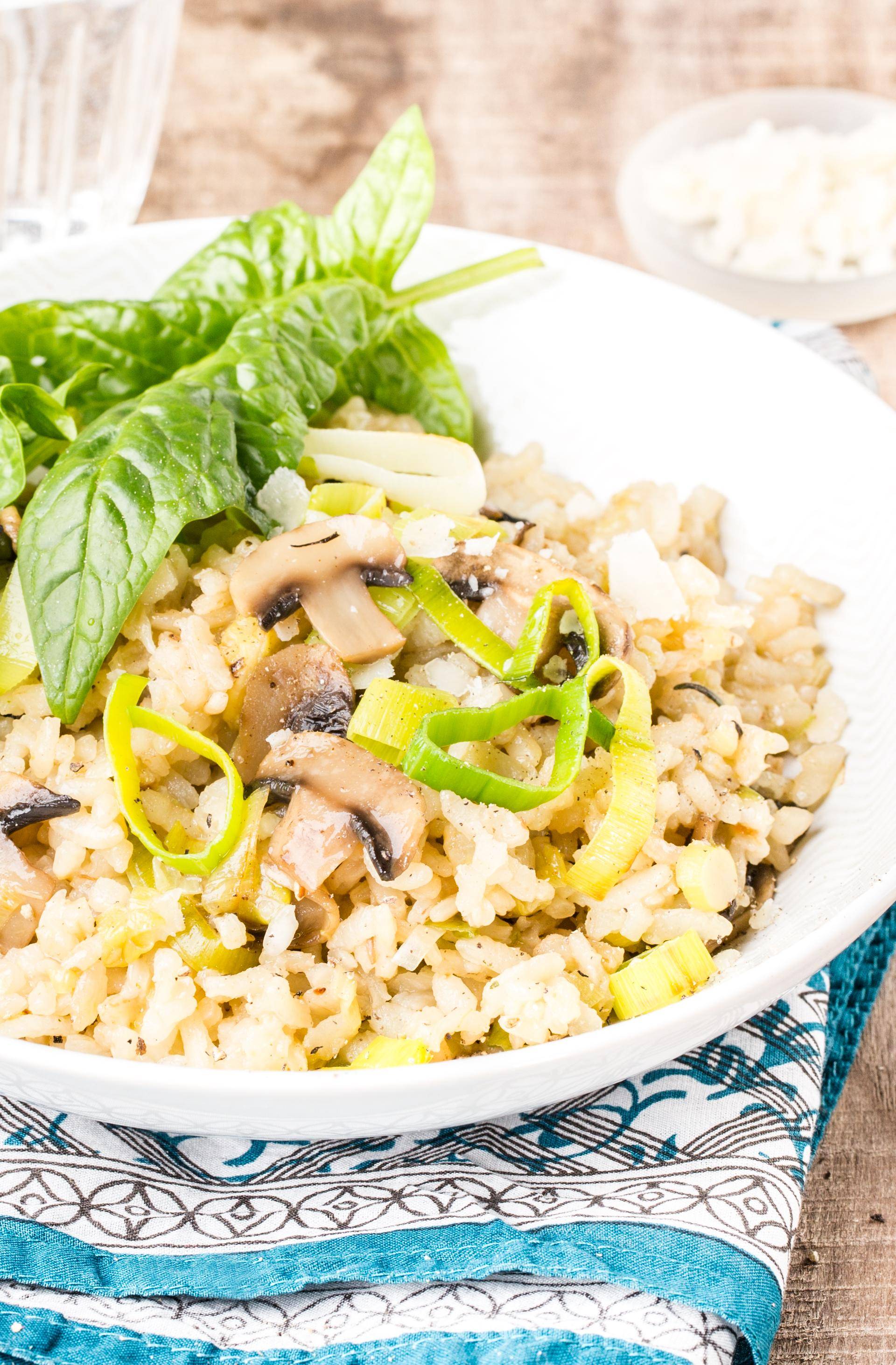 Risotto mit Pilzen und Spinat - Rezepte undefined | Tefal
