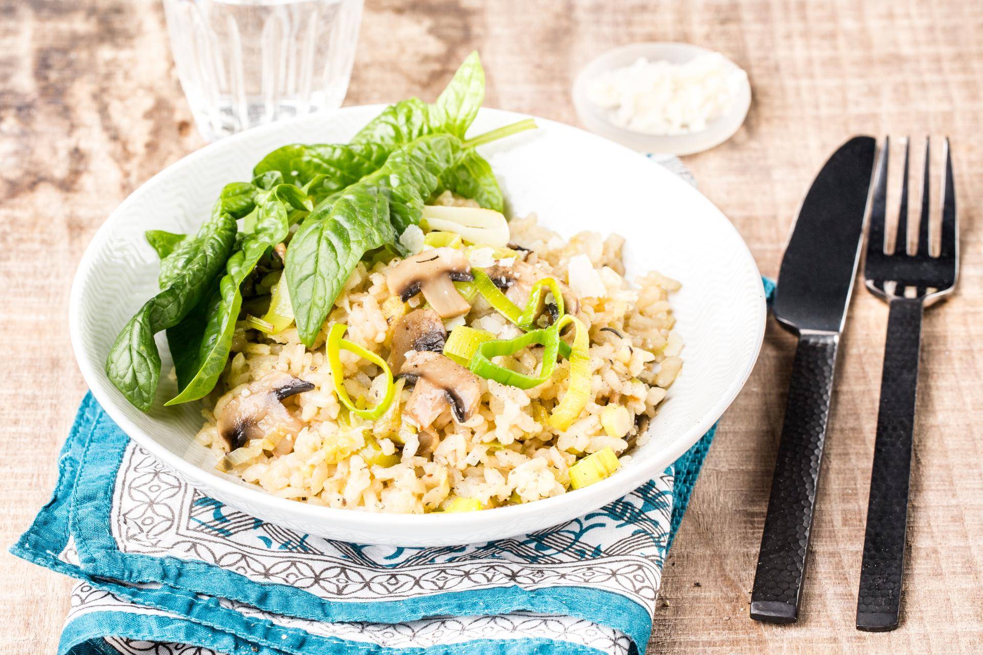 Risotto mit Pilzen und Spinat - Rezepte undefined | Tefal