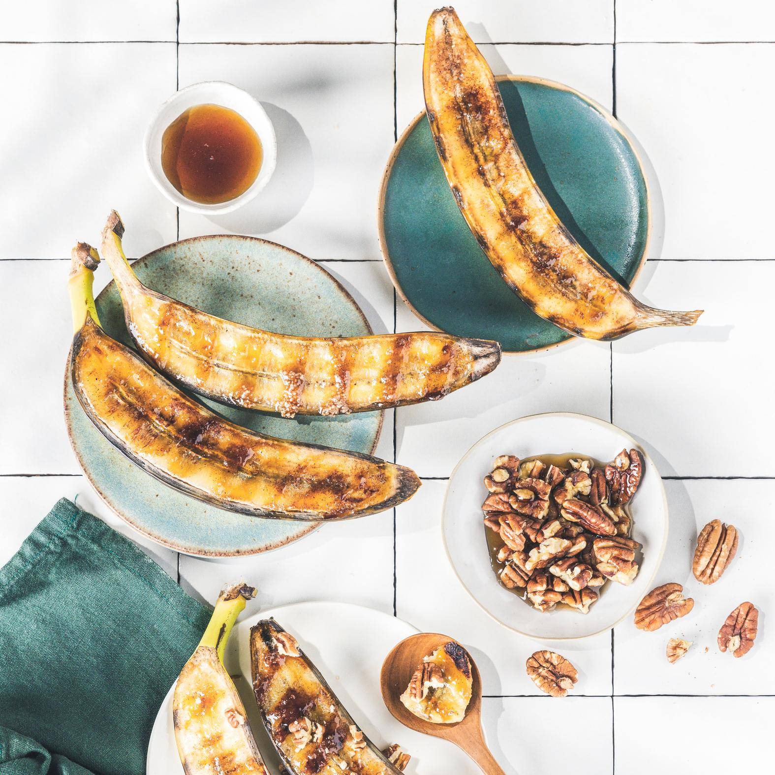 Brasilianische gegrillte Bananen mit Pekannüssen - Rezepte OptiGrill 4in1 XL | Tefal