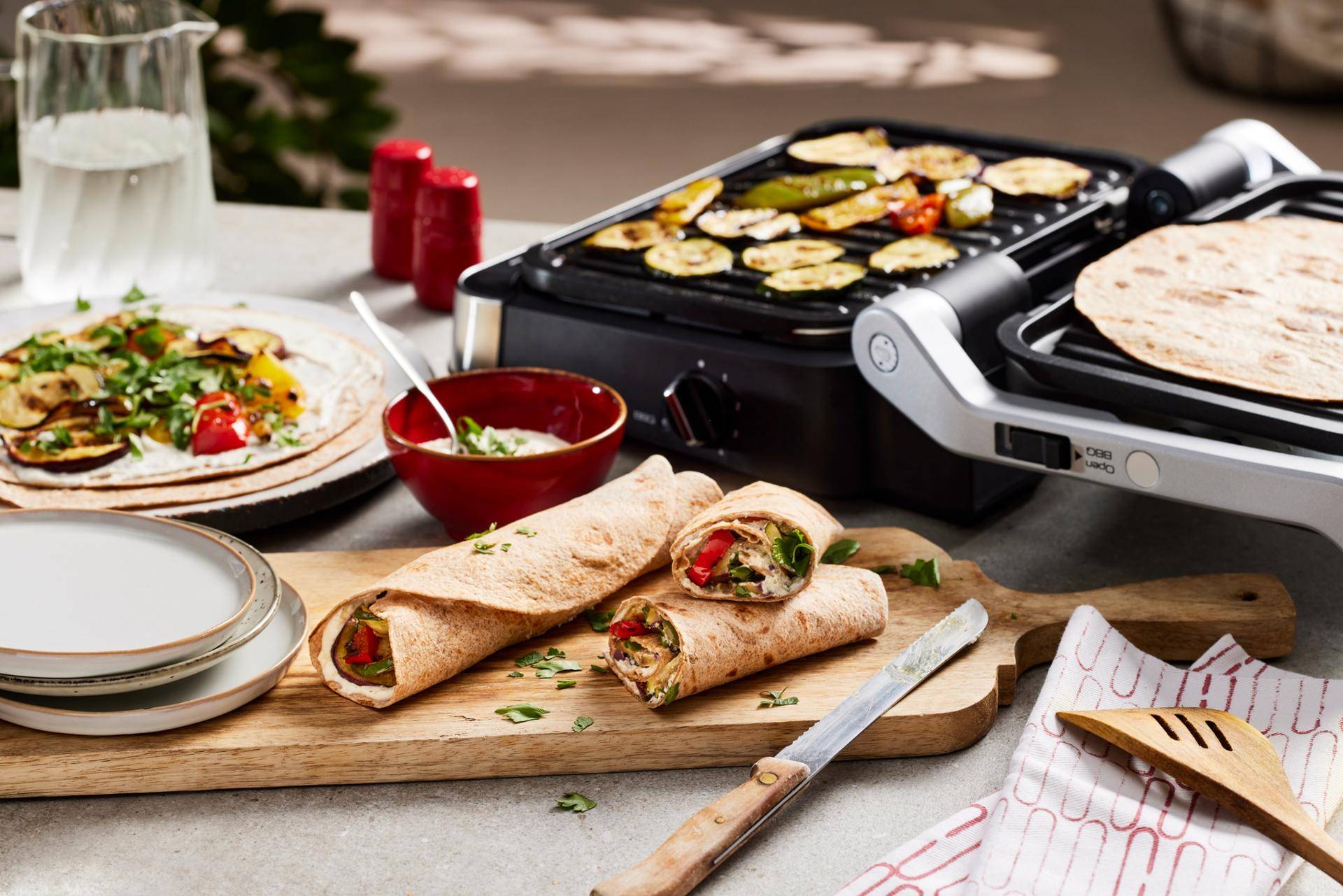 Antipasti-Wraps für die ganze Bande - Rezepte OptiGrill | Tefal