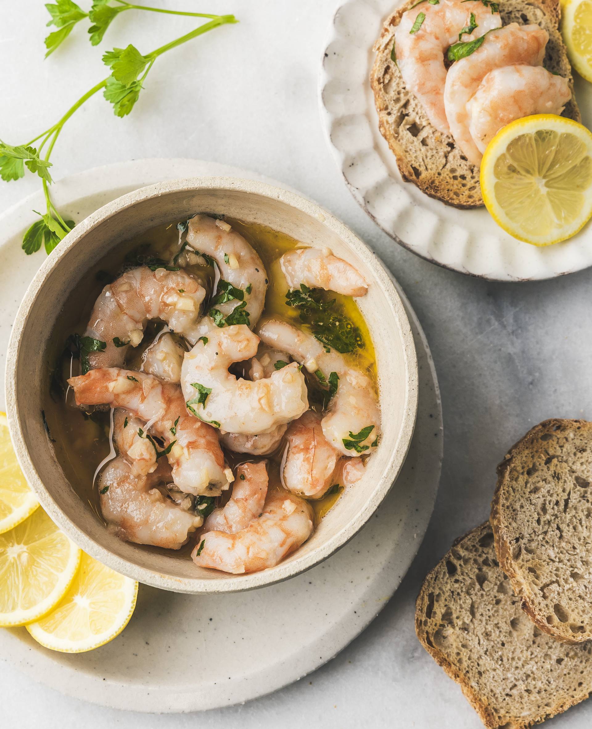 Sous-vide Riesengarnelen mit Petersilie - Rezepte Smartcook Infinity Autostir | Tefal