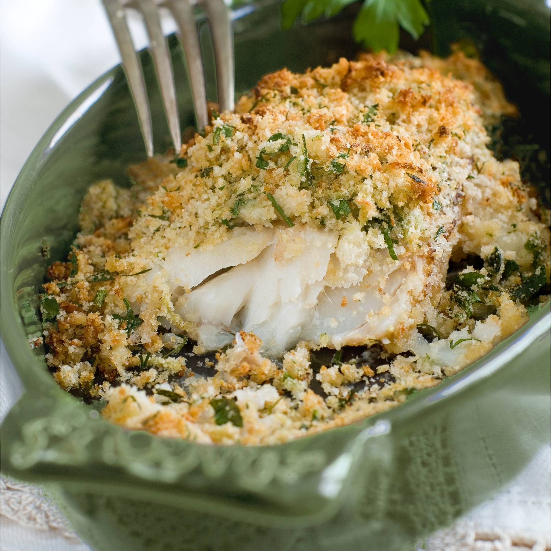 Kabeljau mit Parmesan-Crumble - Rezepte Easy Fry Max | Tefal