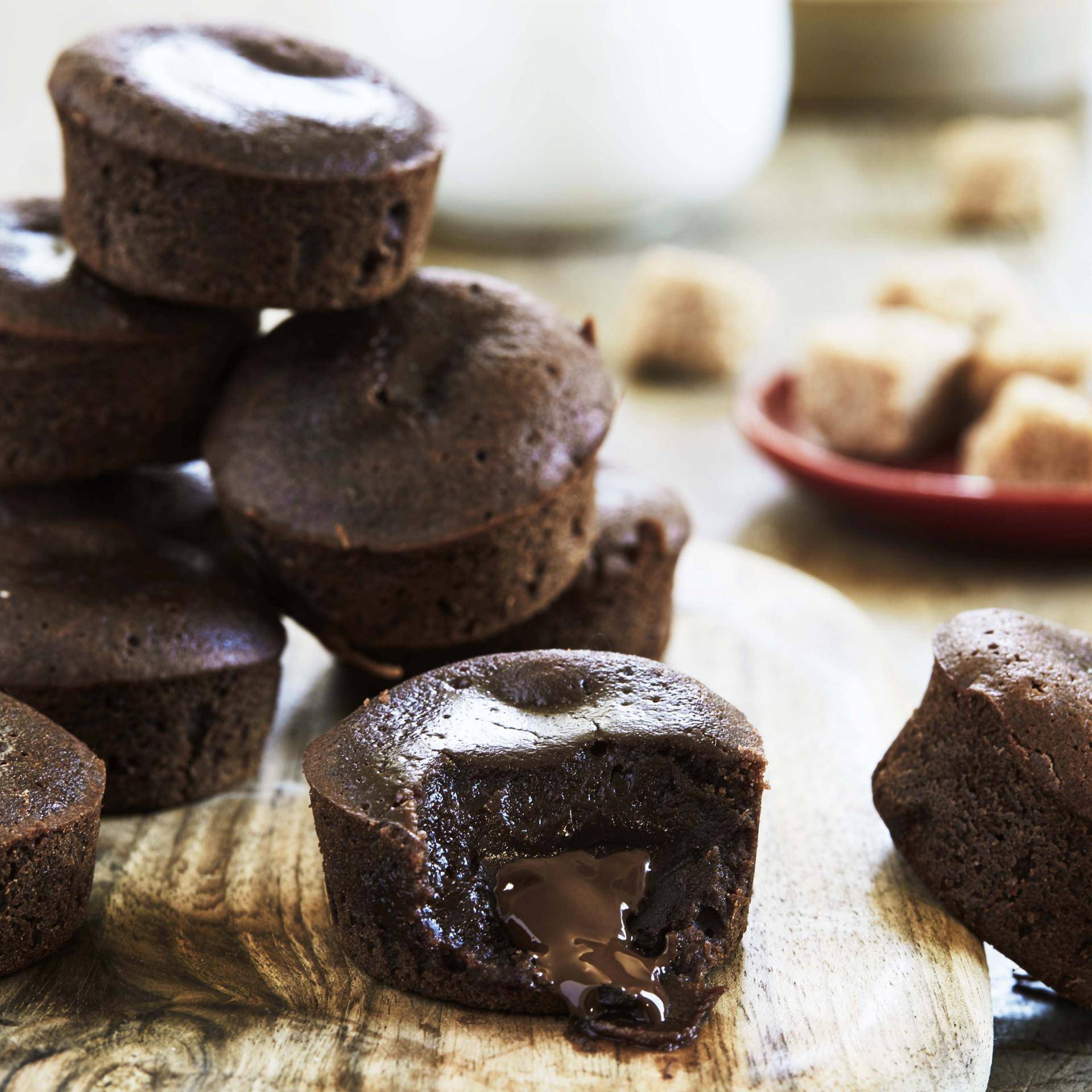 Mini-Schokoladenküchlein mit zartschmelzendem Kern - Rezepte Cake Factory | Tefal