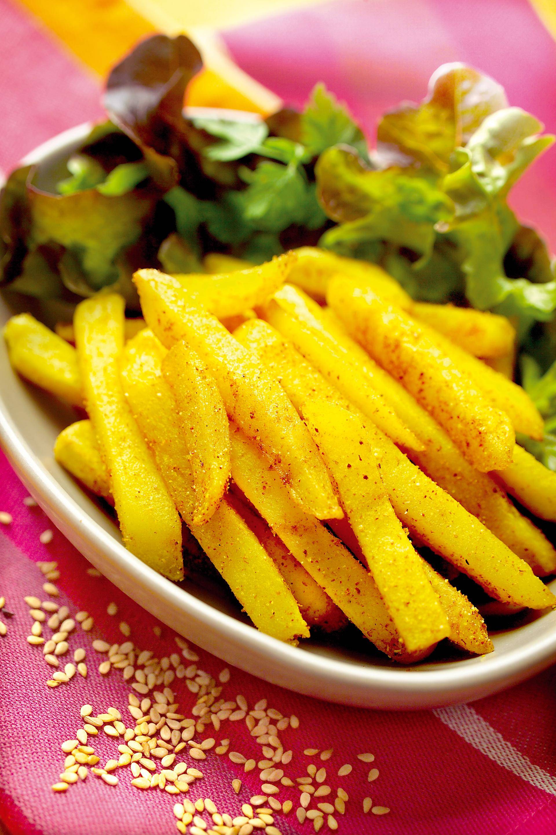 Pommes frites mit Curry - Rezepte Actifry Express 1kg | Tefal
