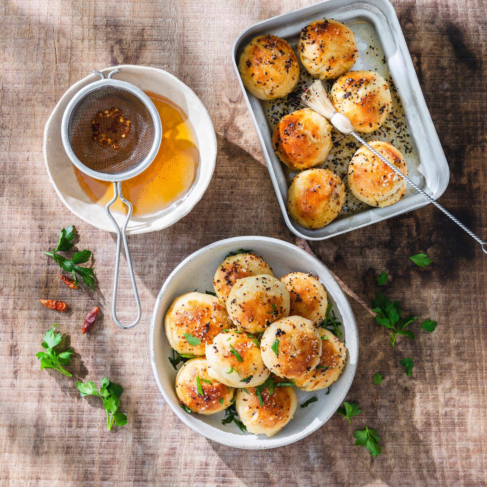 Parmesan-Brot-Häppchen - Rezepte Pizza Pronto | Tefal
