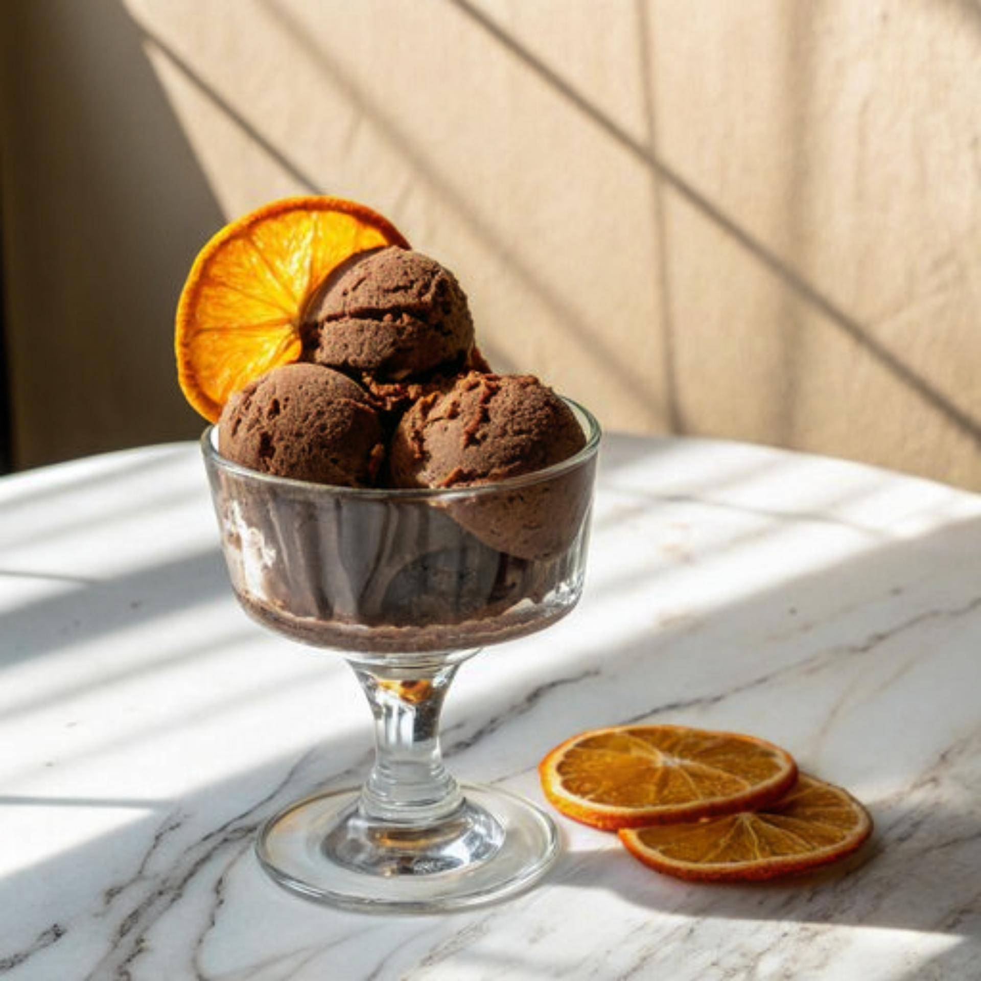 Schokoladen-Orangen-Eis mit kandierten Orangenschalen - Rezepte Dolci | Tefal