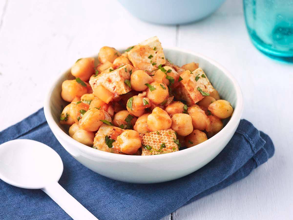 Kichererbsen-Tofu-Pfanne - Rezepte Actifry Express 1kg | Tefal