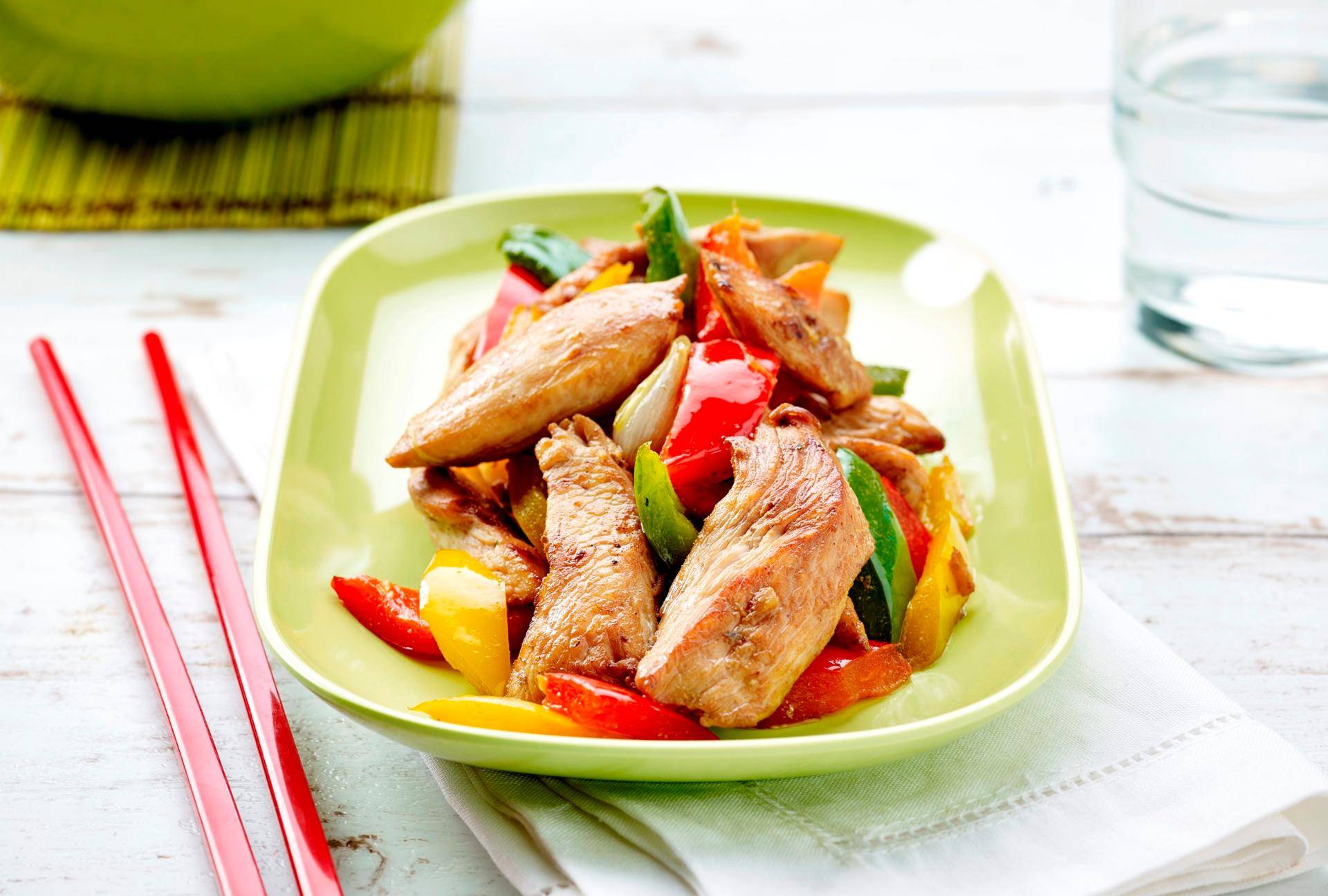 Hühnerfilet mit Paprika - Rezepte Actifry Express 1kg | Tefal