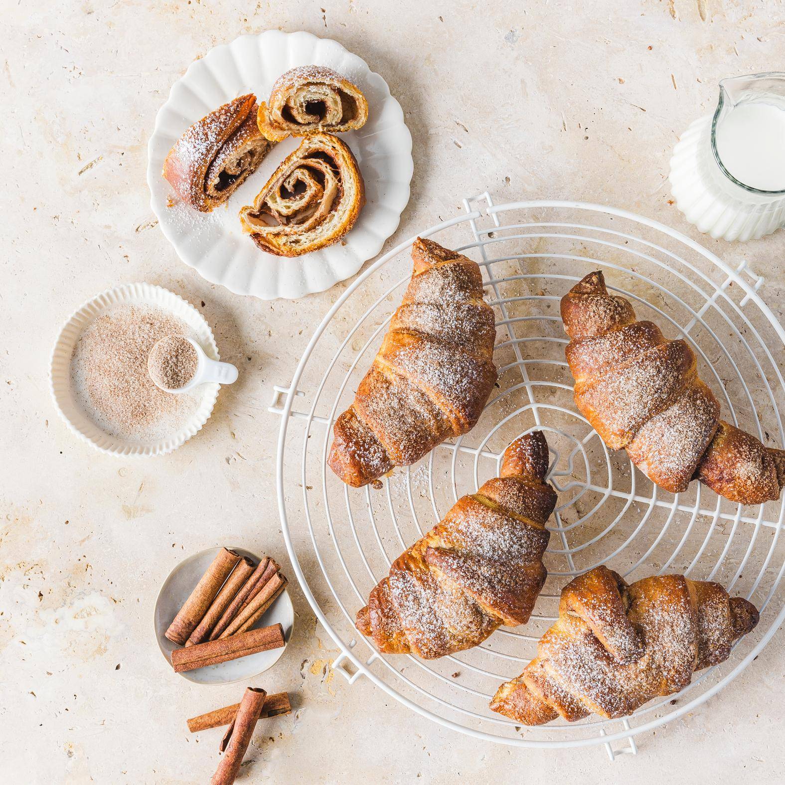 Zimtschnecken-Croissants (Zimtschnecken) - Rezepte Kitchen Machines Touch/Touch + | Tefal