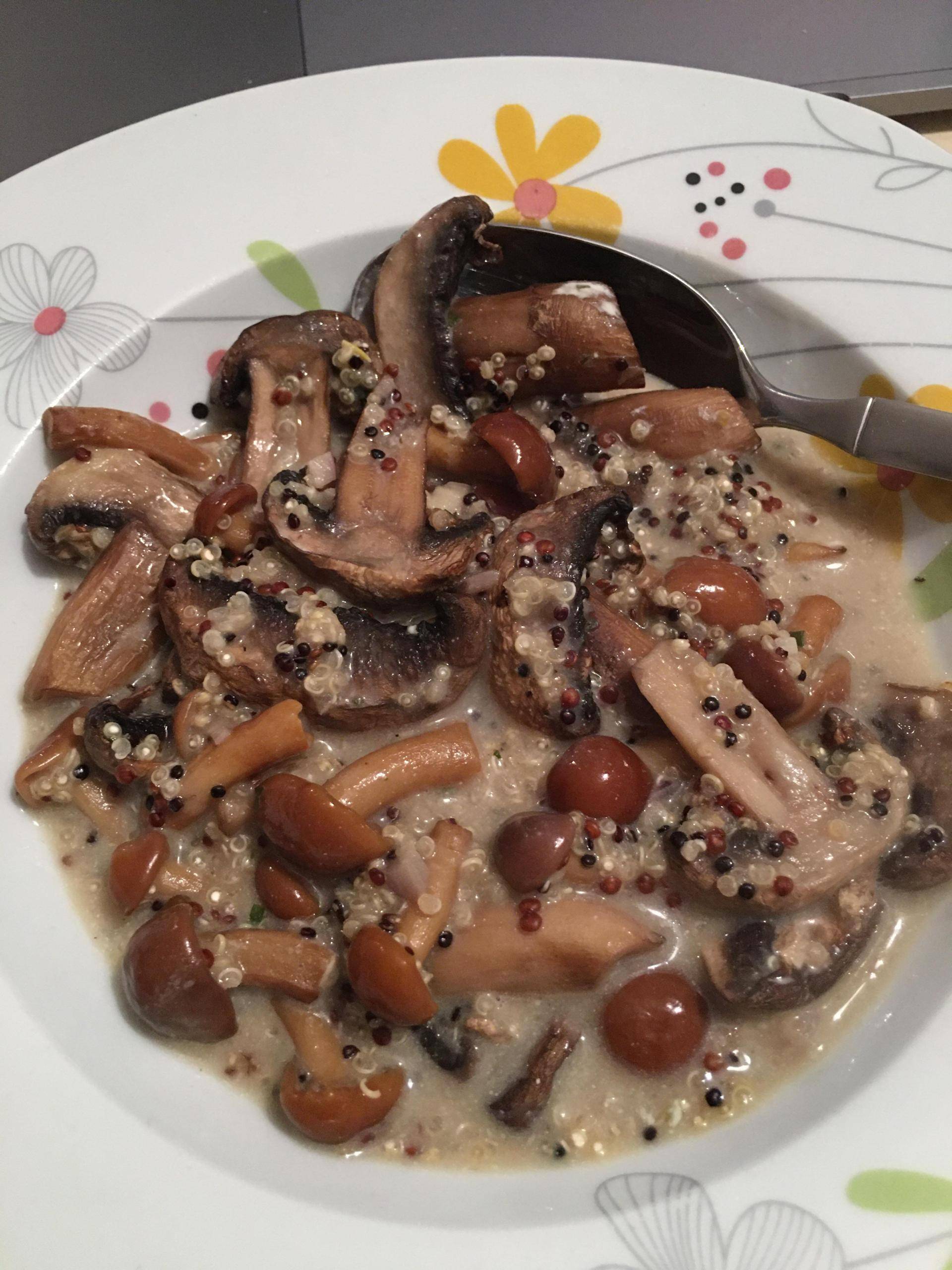 Pilzpfanne mit Quinoa - Rezepte Actifry 2 in 1 - 1.5kg | Tefal