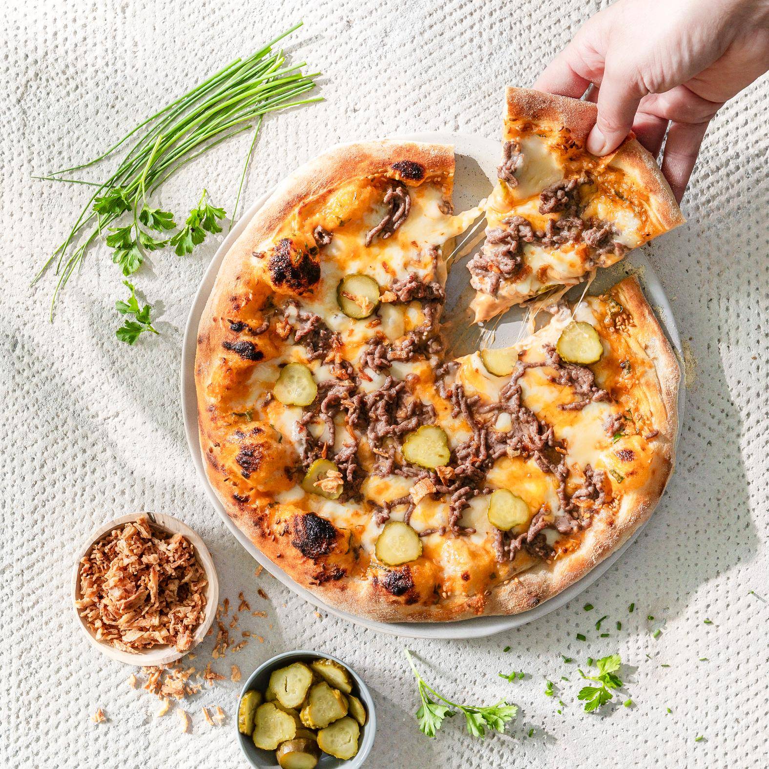 Burger-Pizza - Rezepte Pizza Pronto | Tefal